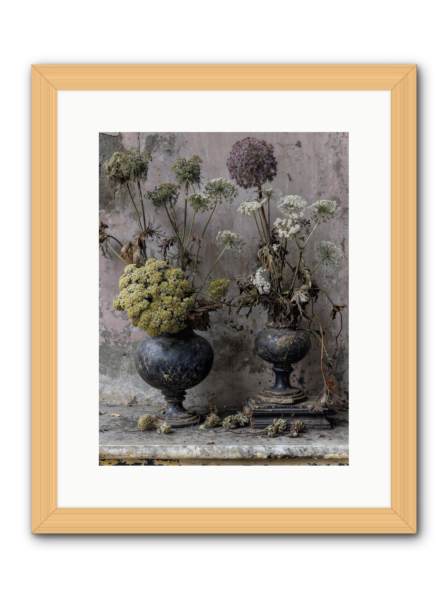 Paradise found blooming -- Framed Print - Natural 12x16