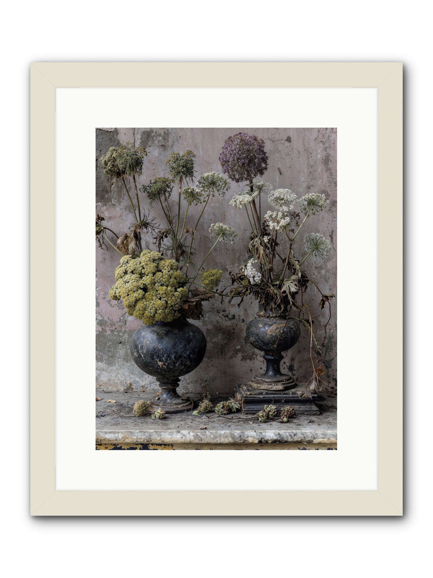 Paradise found blooming -- Framed Print - White 12x16