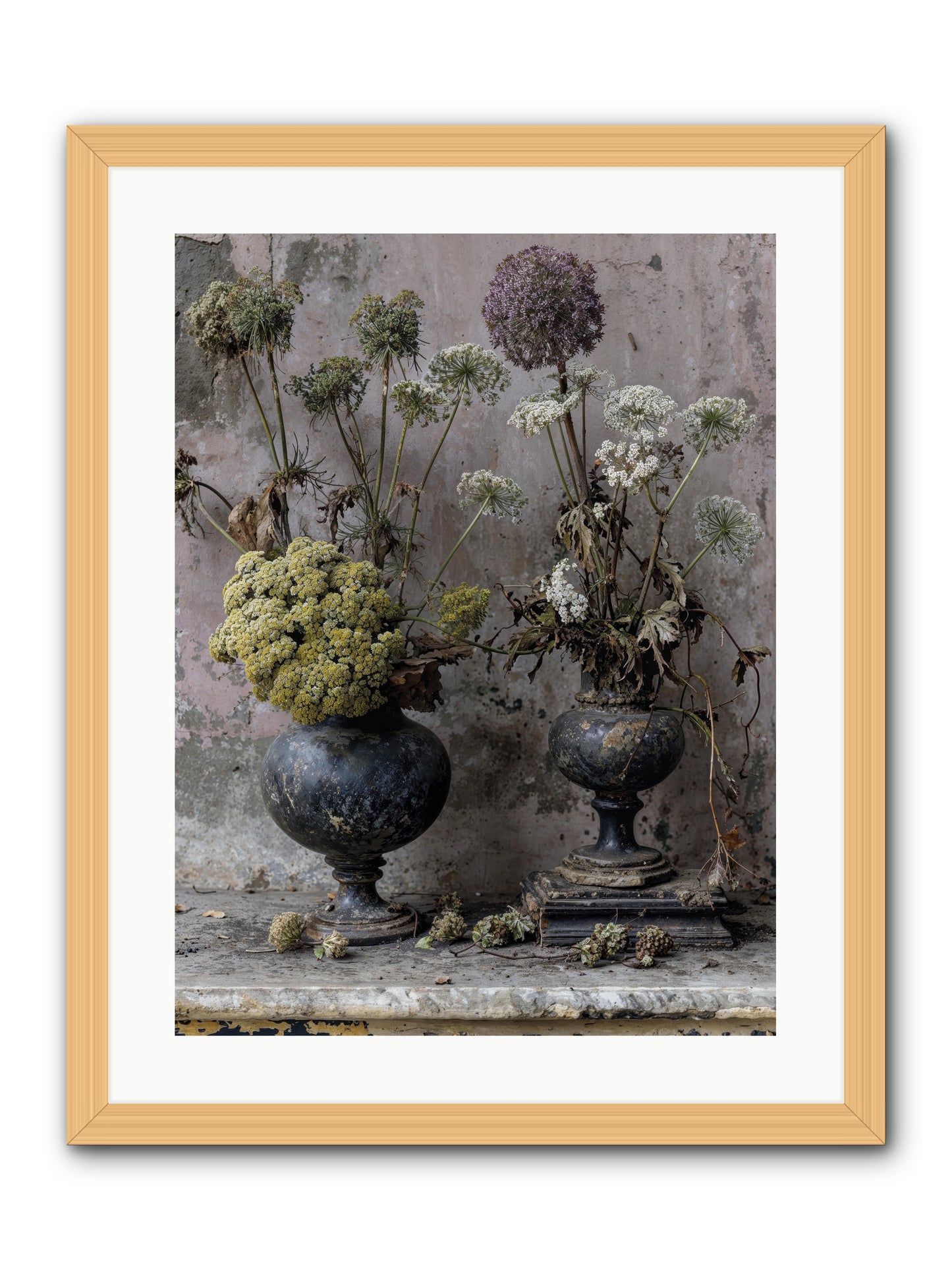 Paradise found blooming -- Framed Print - Natural 18x24