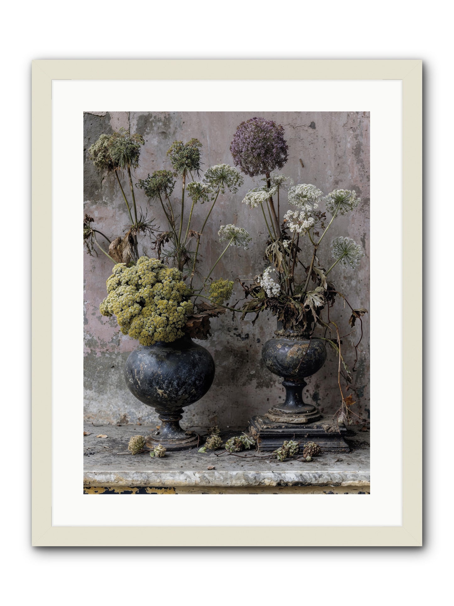 Paradise found blooming -- Framed Print - White 18x24