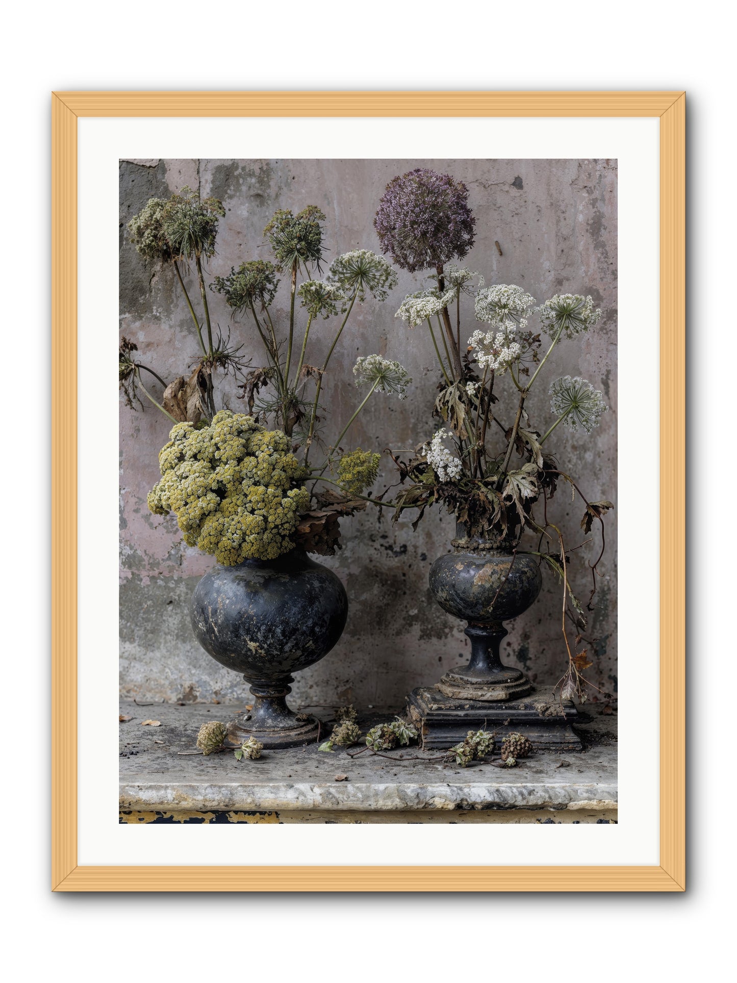 Paradise found blooming -- Framed Print - Natural 24x32