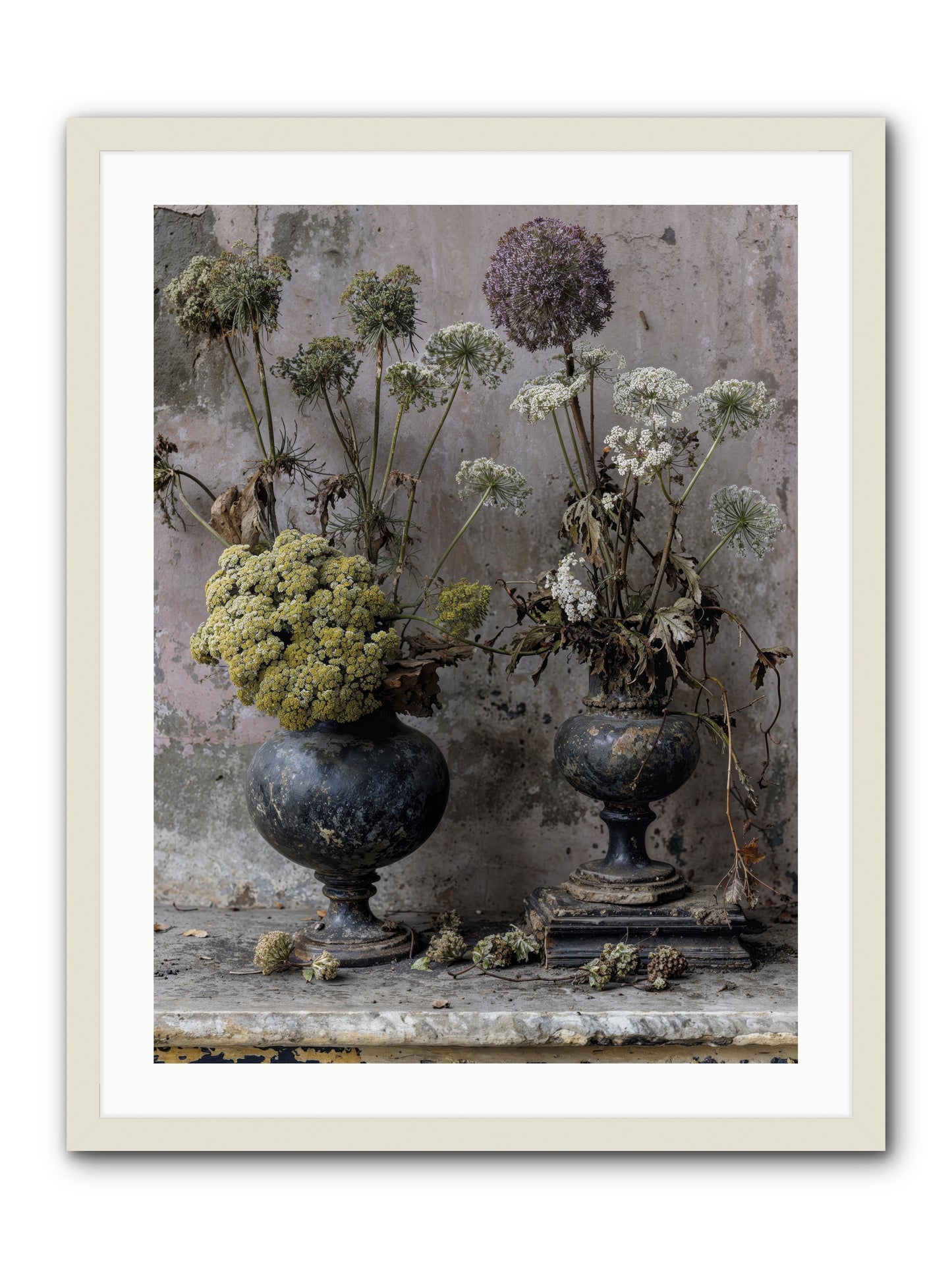 Paradise found blooming -- Framed Print - White 24x32