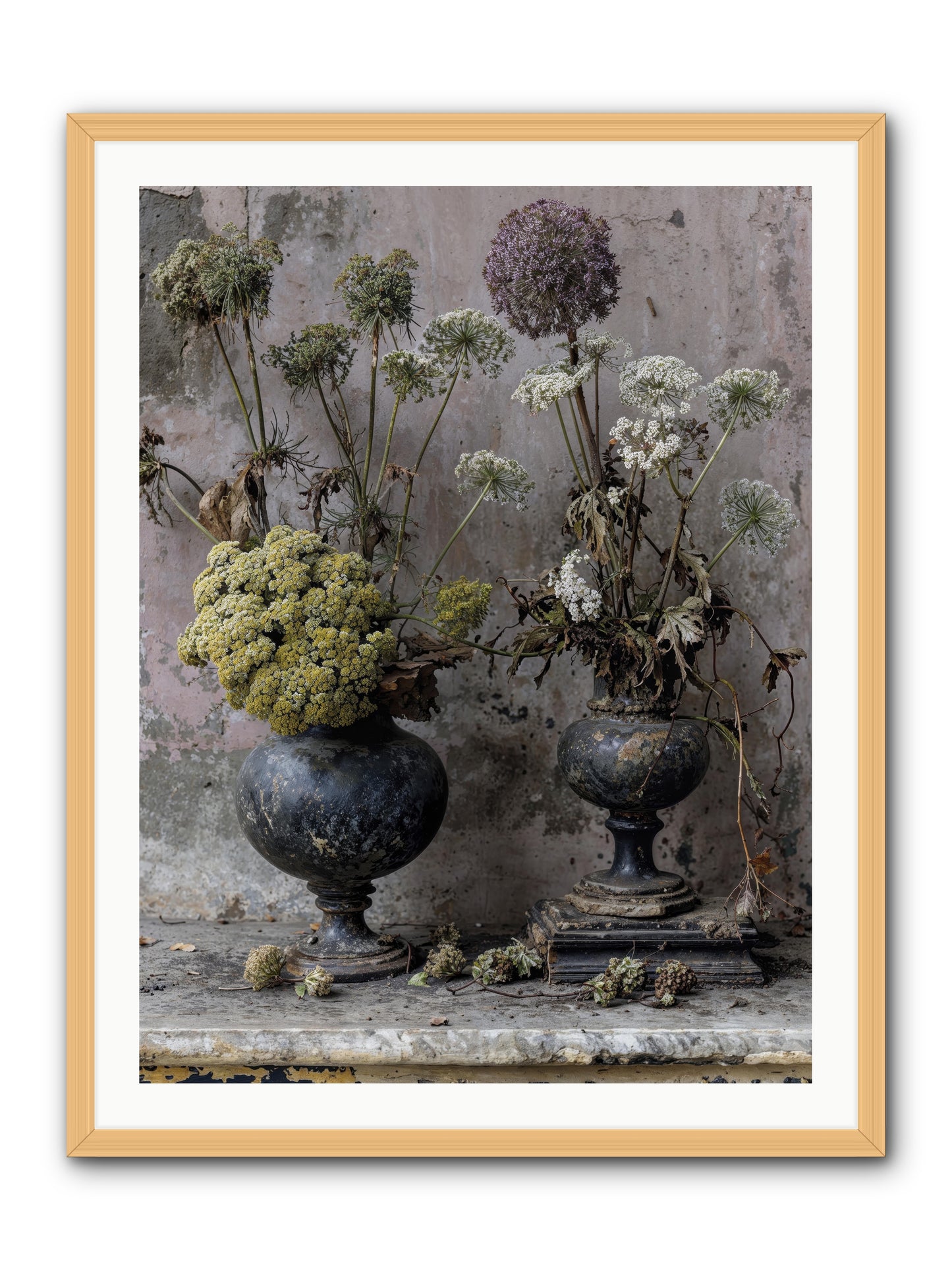 Paradise found blooming -- Framed Print - Natural 30x40