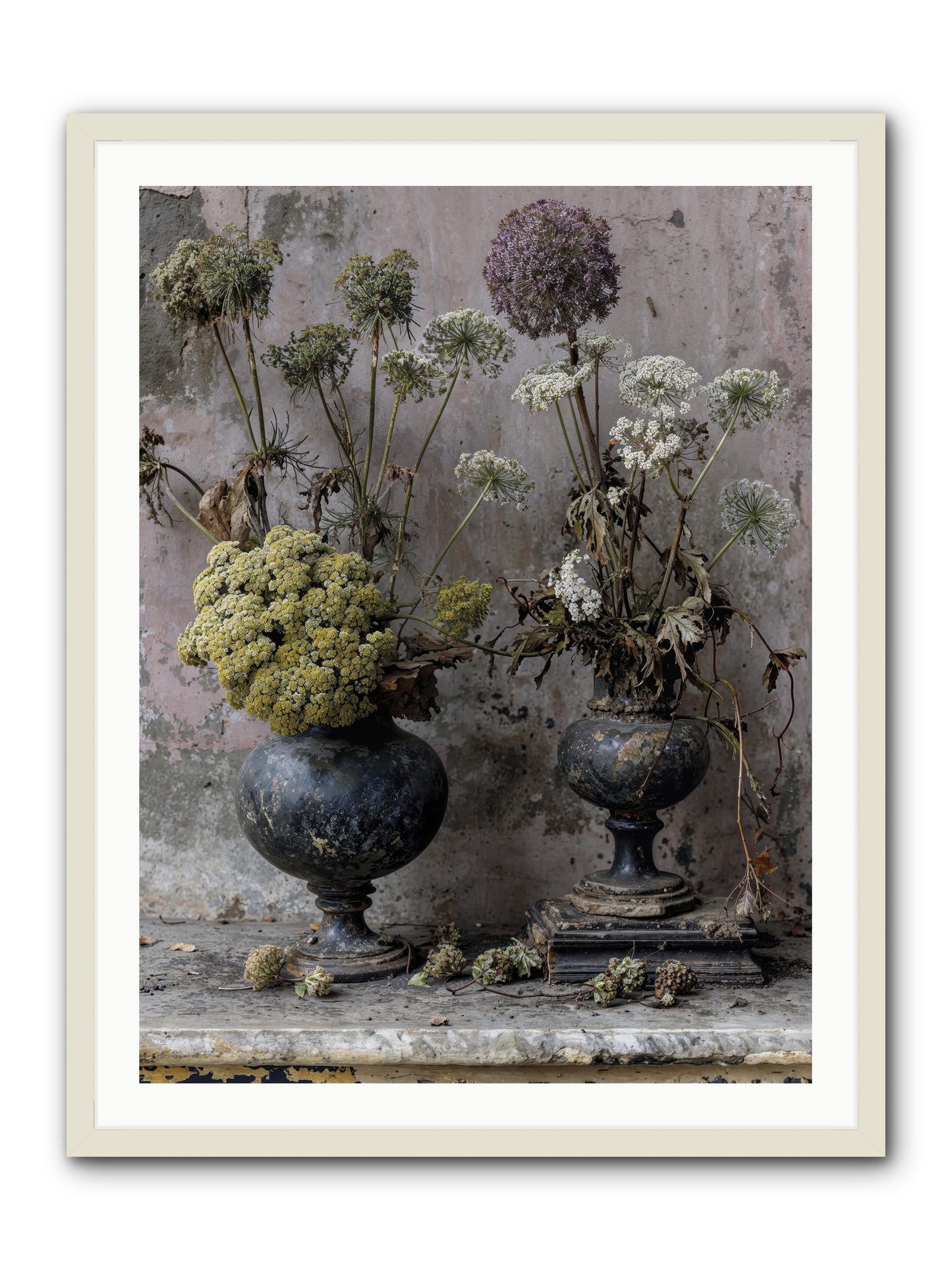 Paradise found blooming -- Framed Print - White 30x40