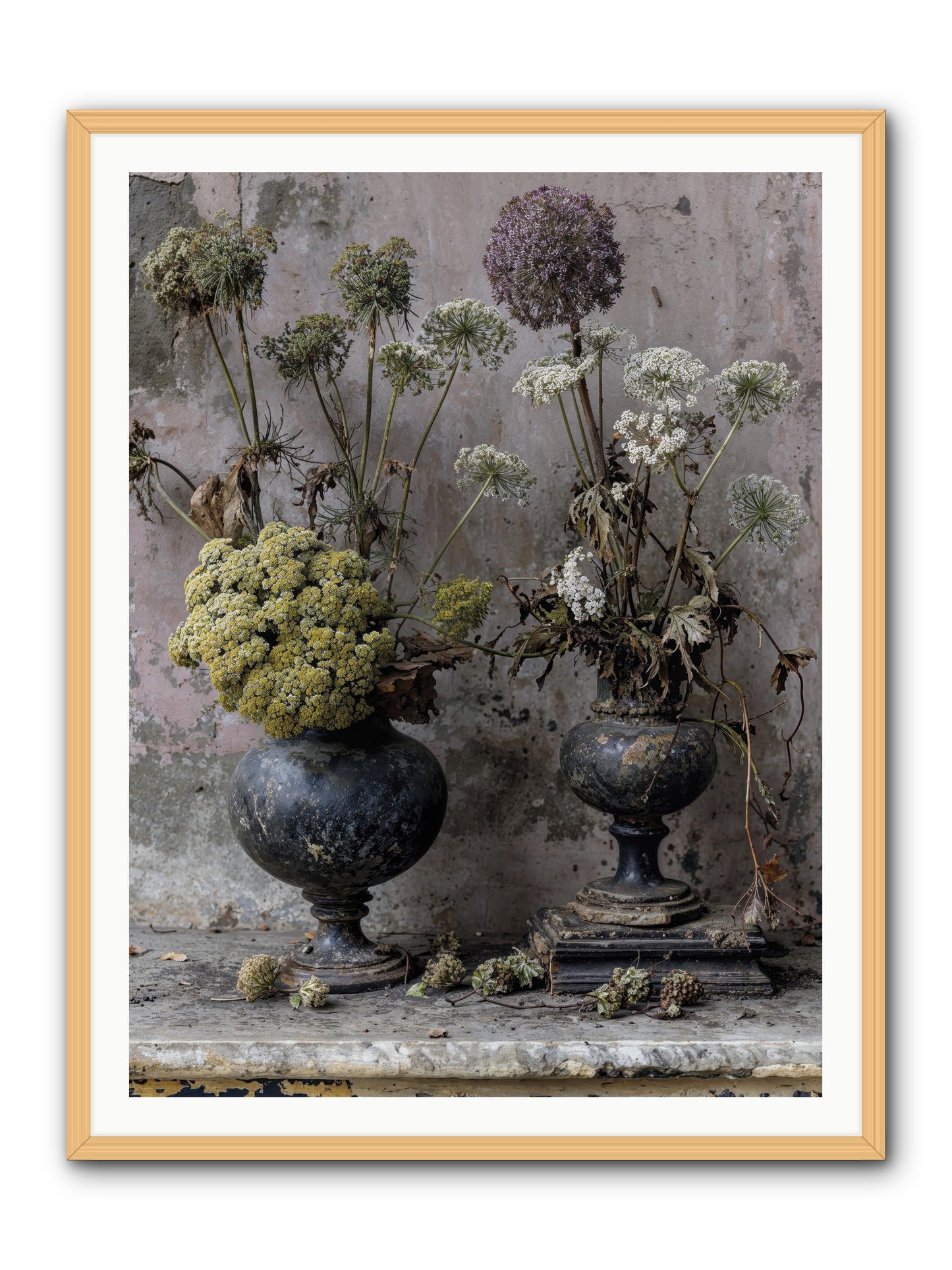 Paradise found blooming -- Framed Print - Natural 36x48