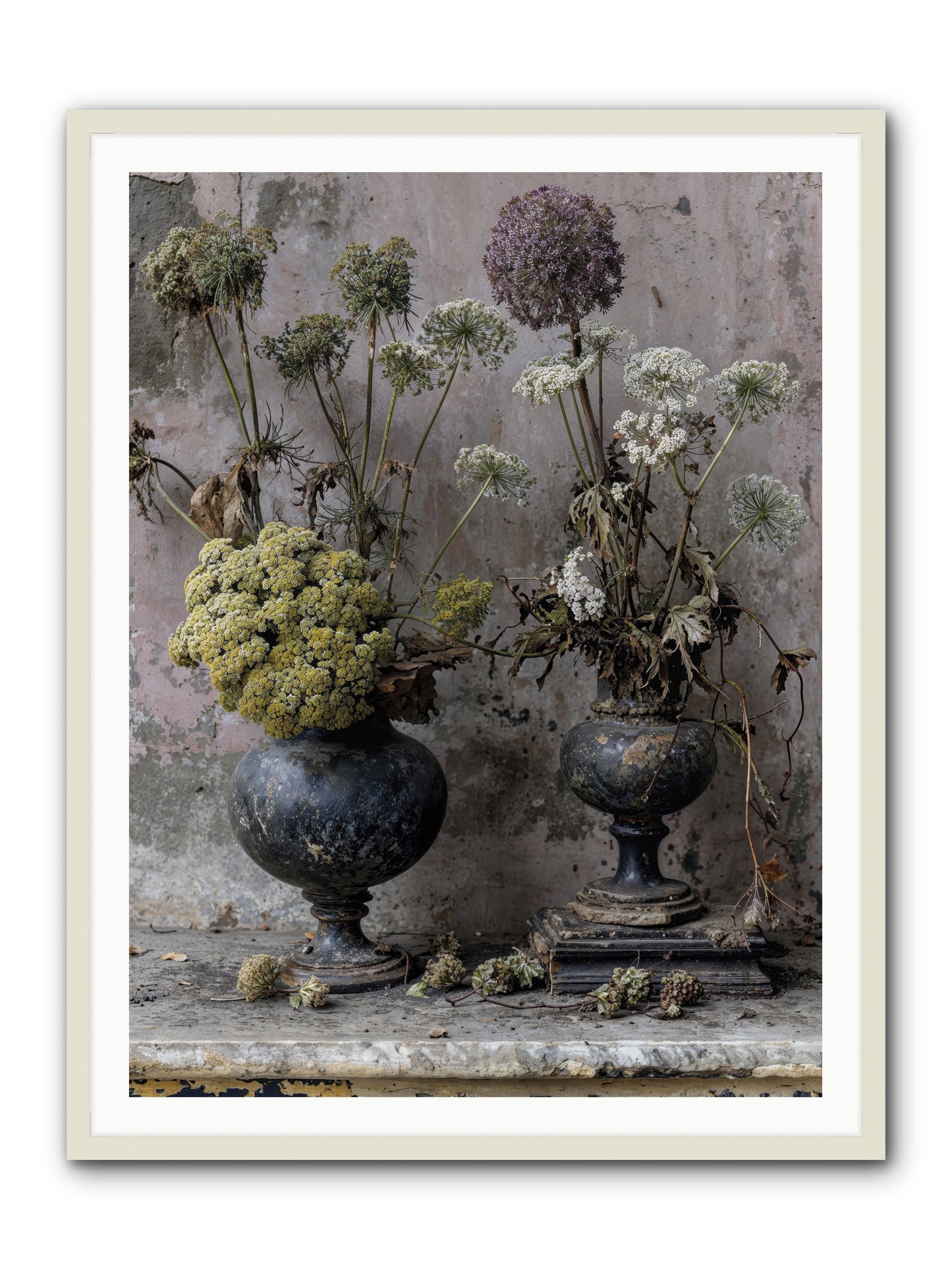 Paradise found blooming -- Framed Print - White 36x48