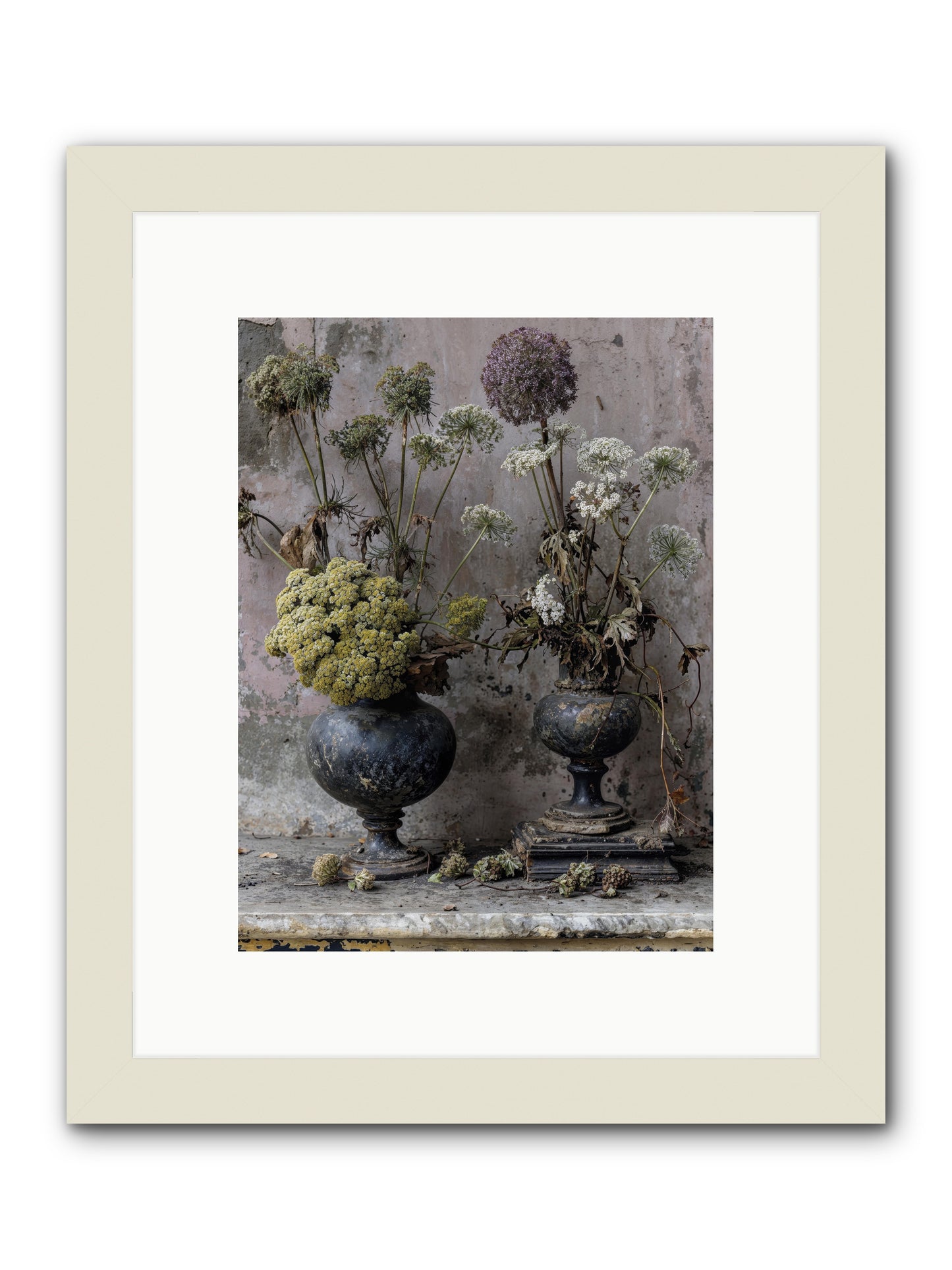 Paradise found blooming -- Framed Print - White 9x12