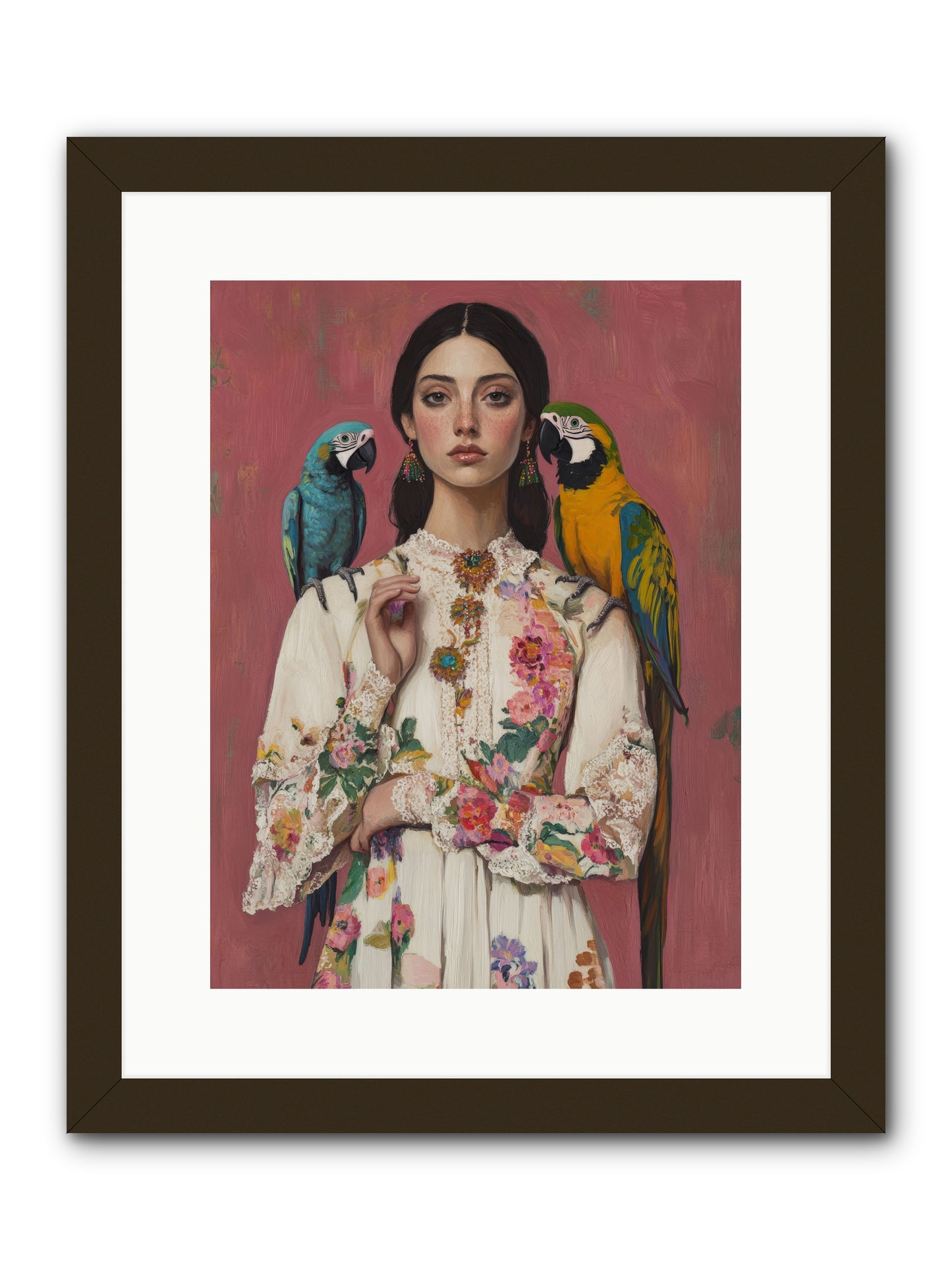 Paris Wore Feathers -- Framed Print - Black 12x16