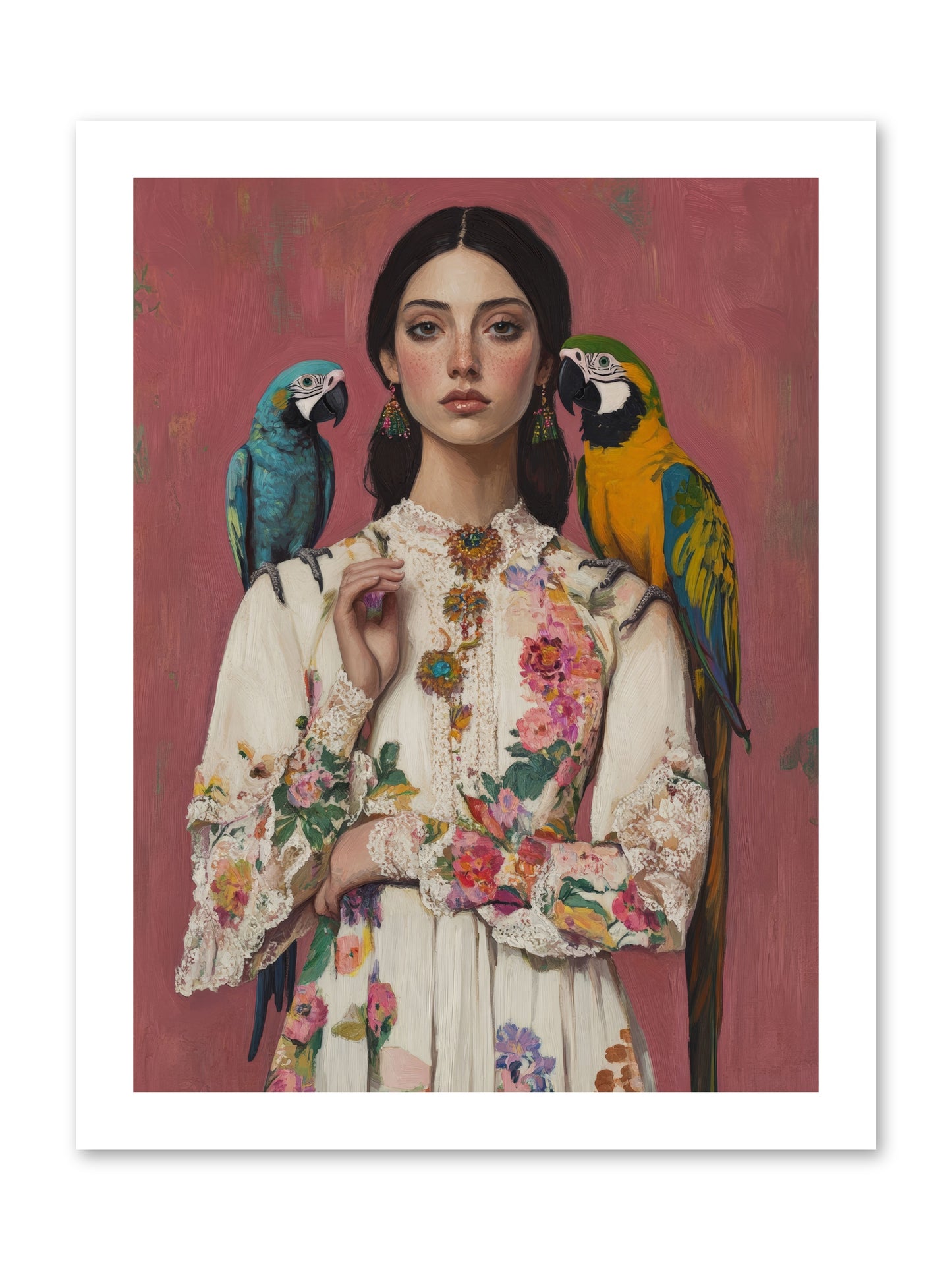 Paris Wore Feathers -- Loose Canvas Print 12x16