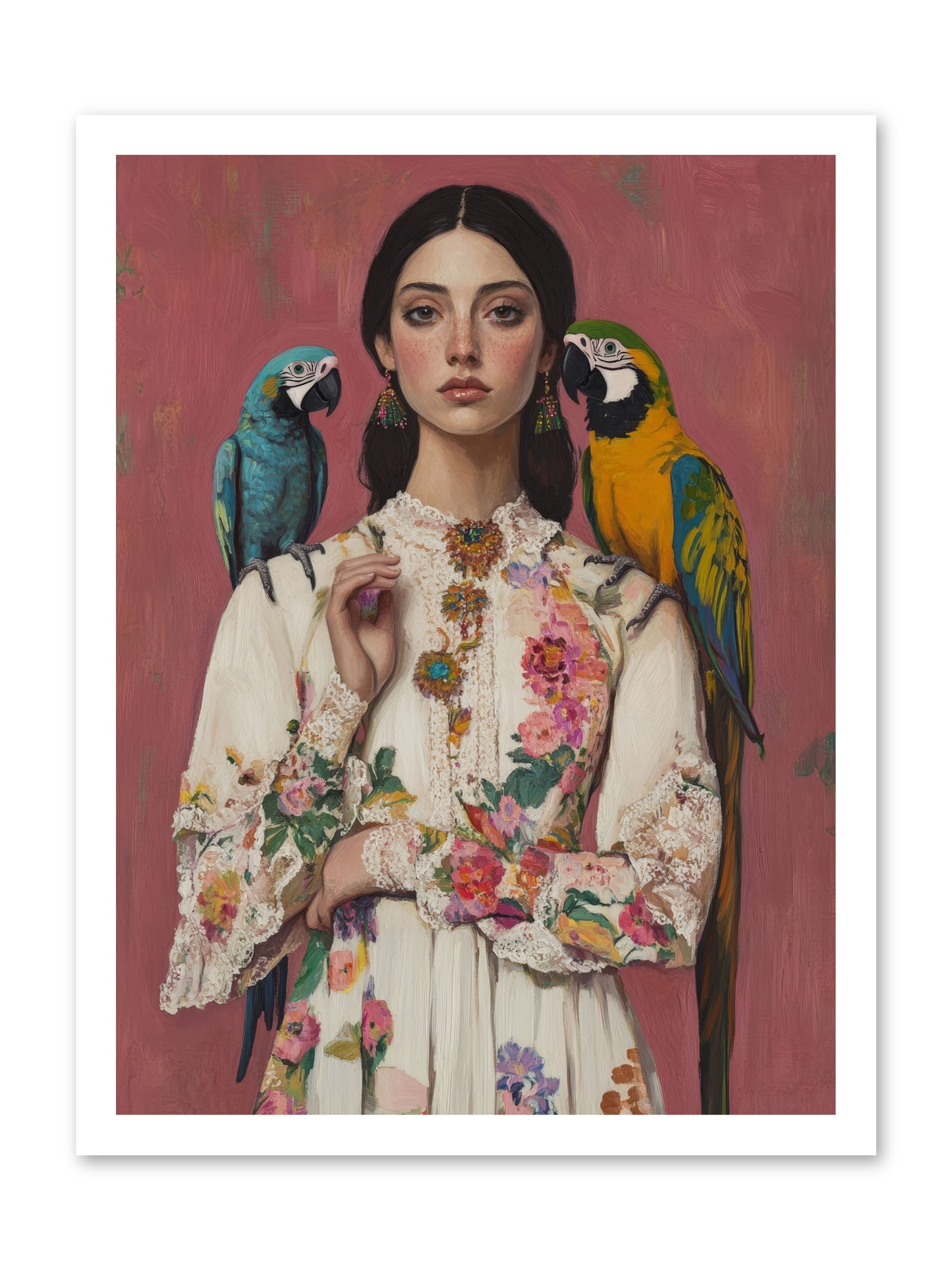 Paris Wore Feathers -- Loose Canvas Print 18x24
