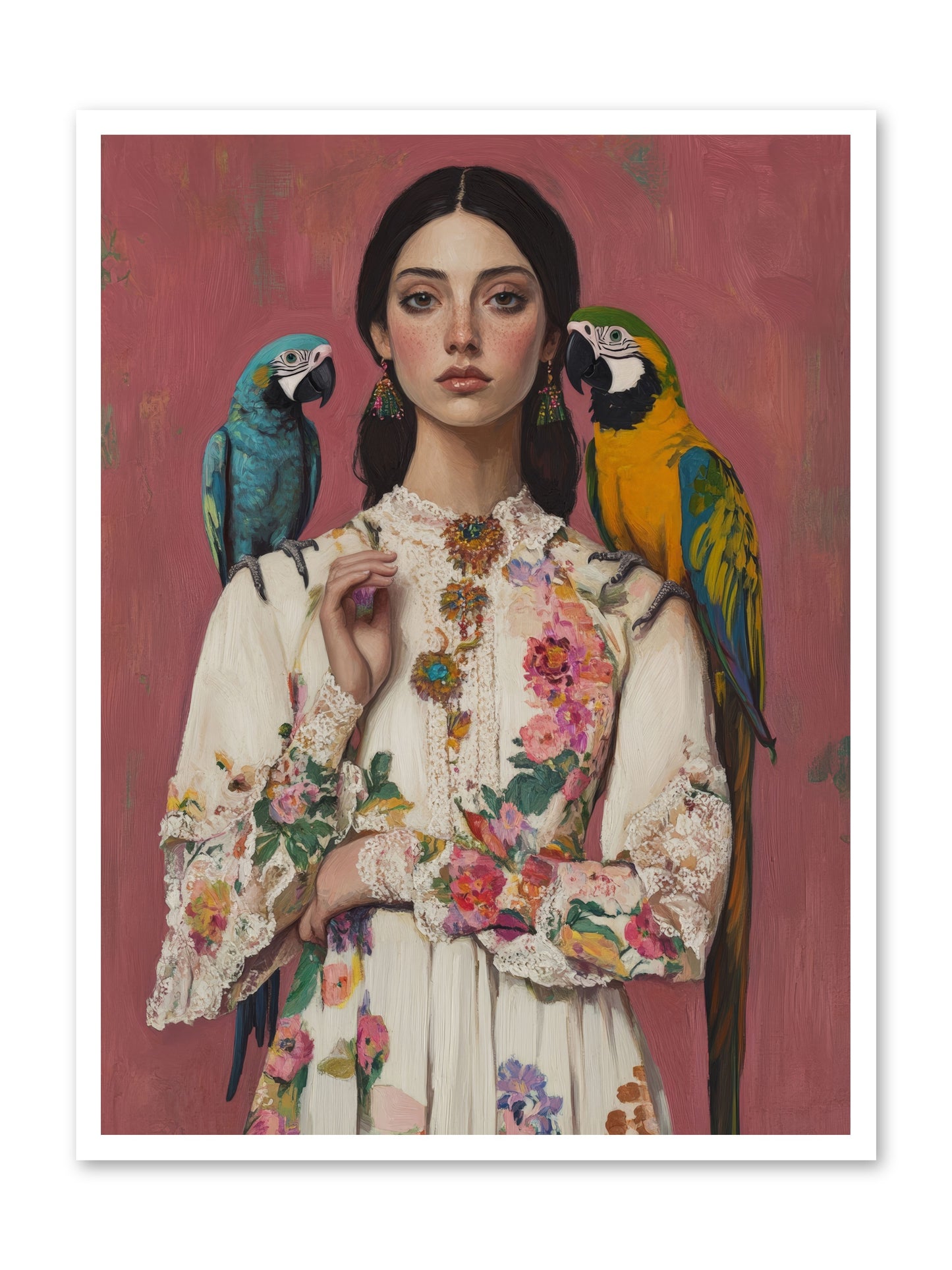 Paris Wore Feathers -- Loose Canvas Print 30x40