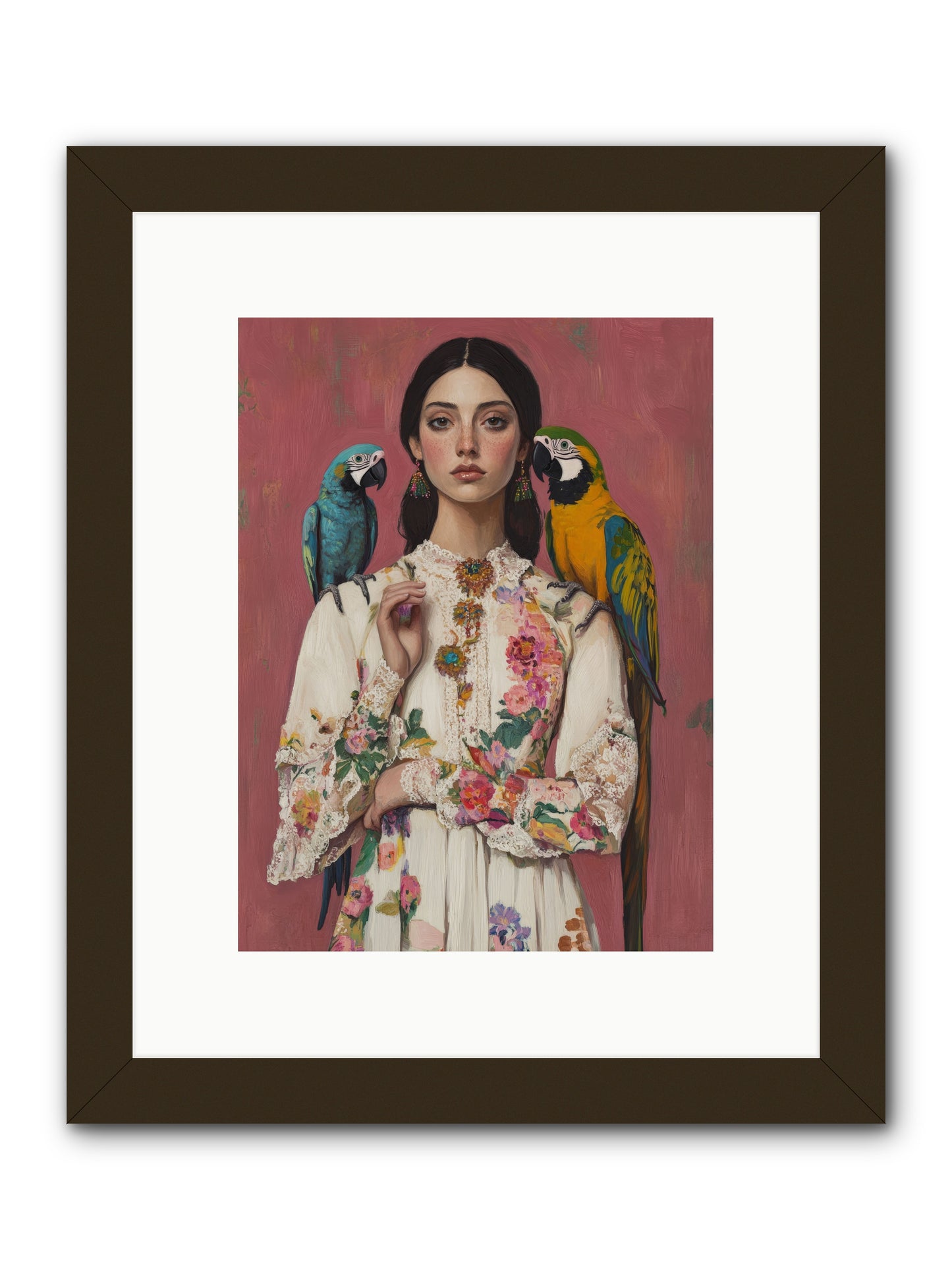 Paris Wore Feathers -- Framed Print - Black 9x12