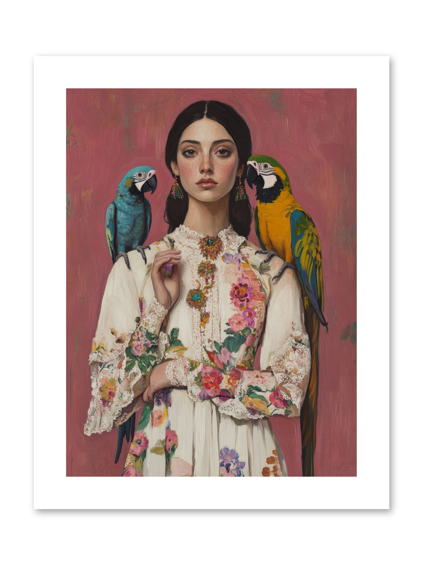 Paris Wore Feathers -- Loose Canvas Print 9x12