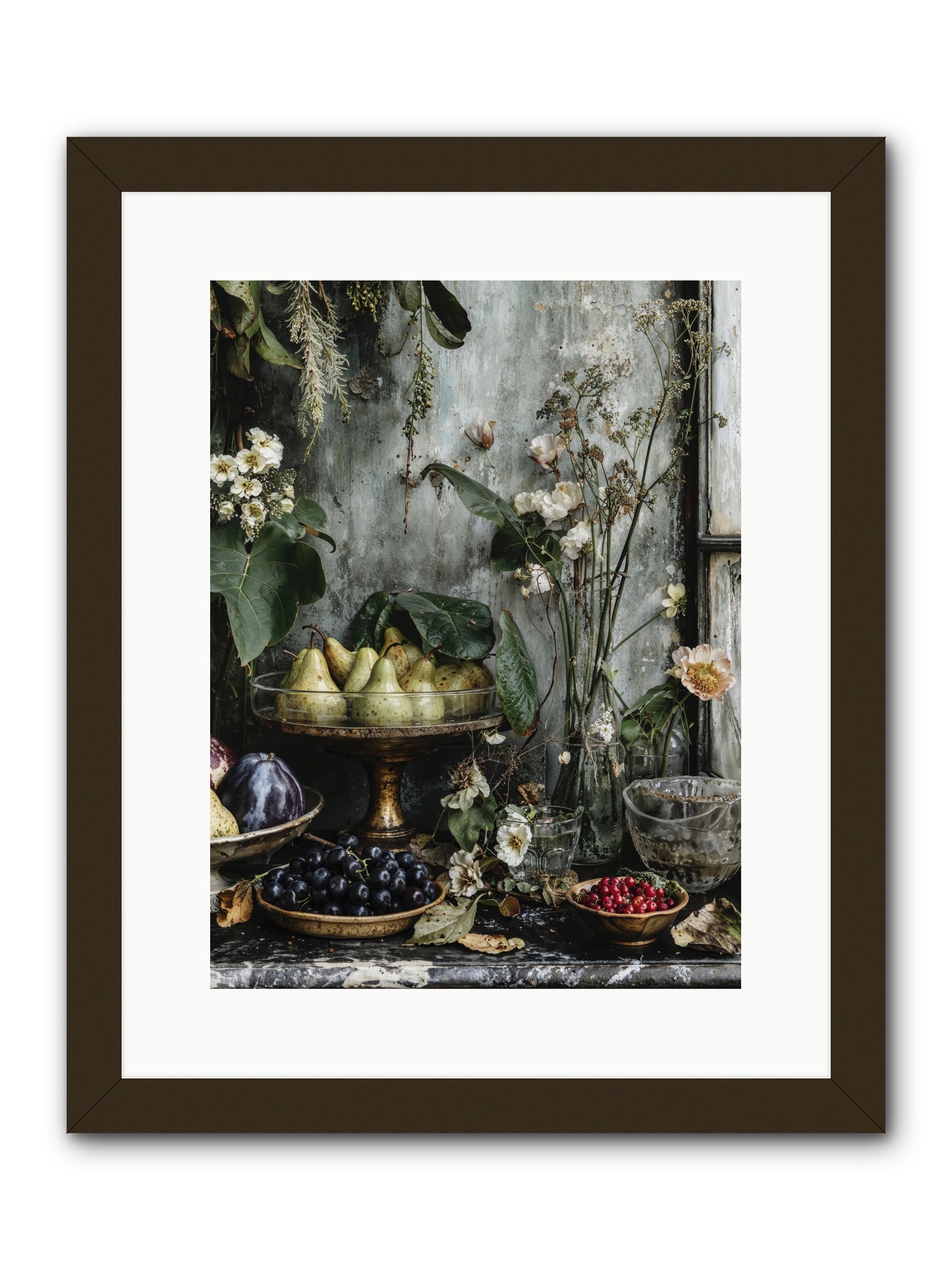Paris dressed in blossoms -- Framed Print - Black 12x16