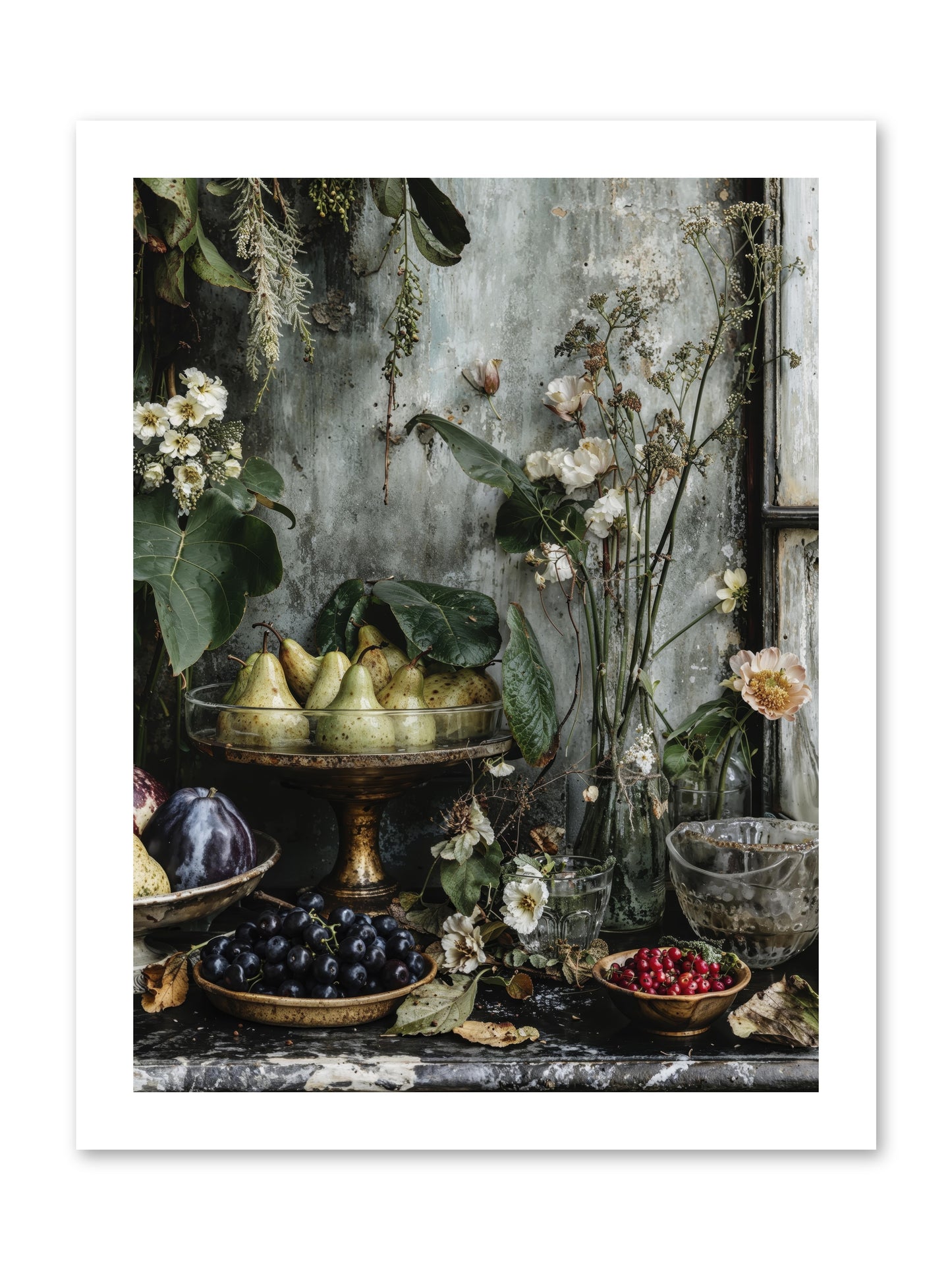 Paris dressed in blossoms -- Loose Canvas Print 12x16