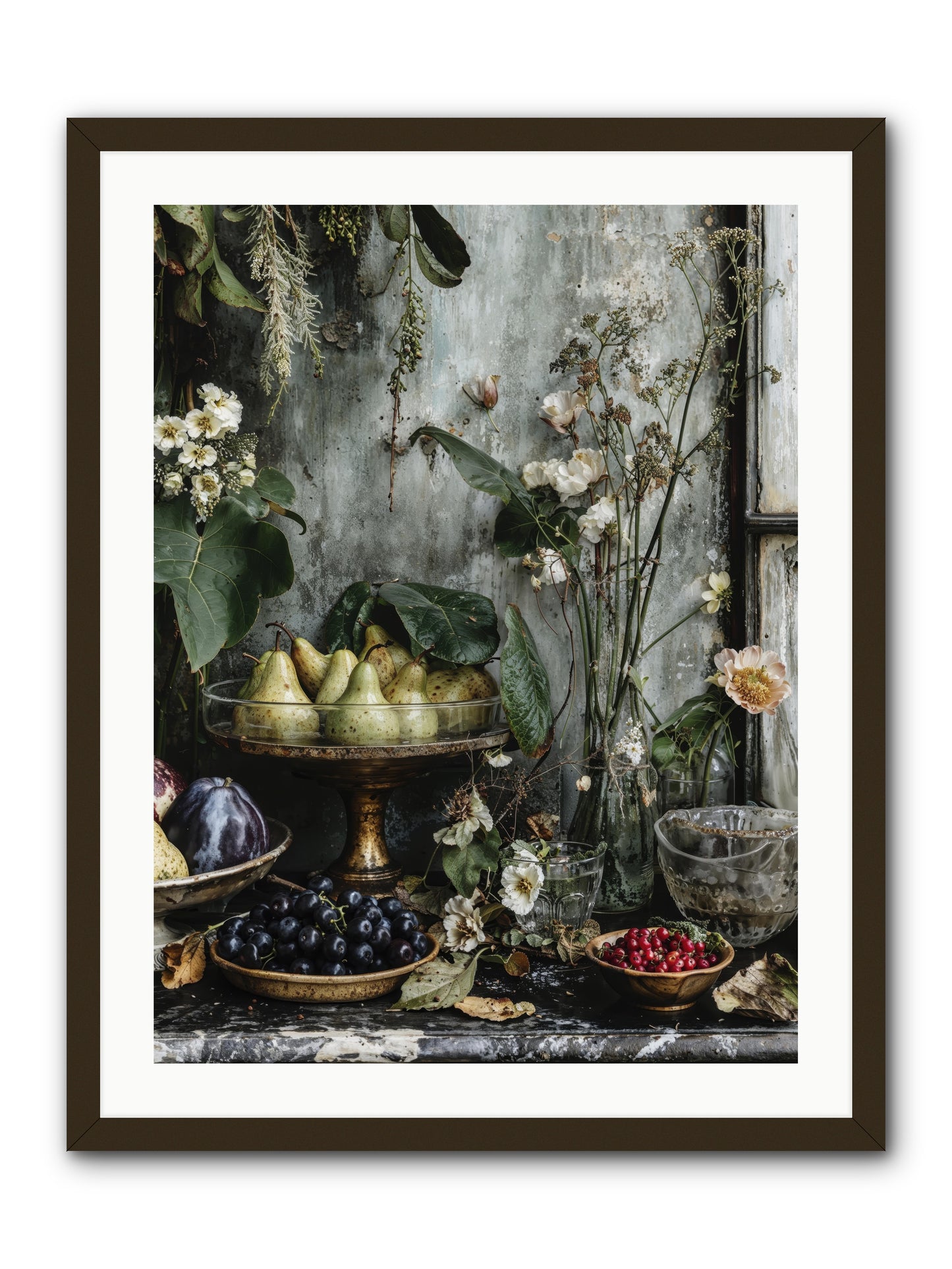 Paris dressed in blossoms -- Framed Print - Black 24x32
