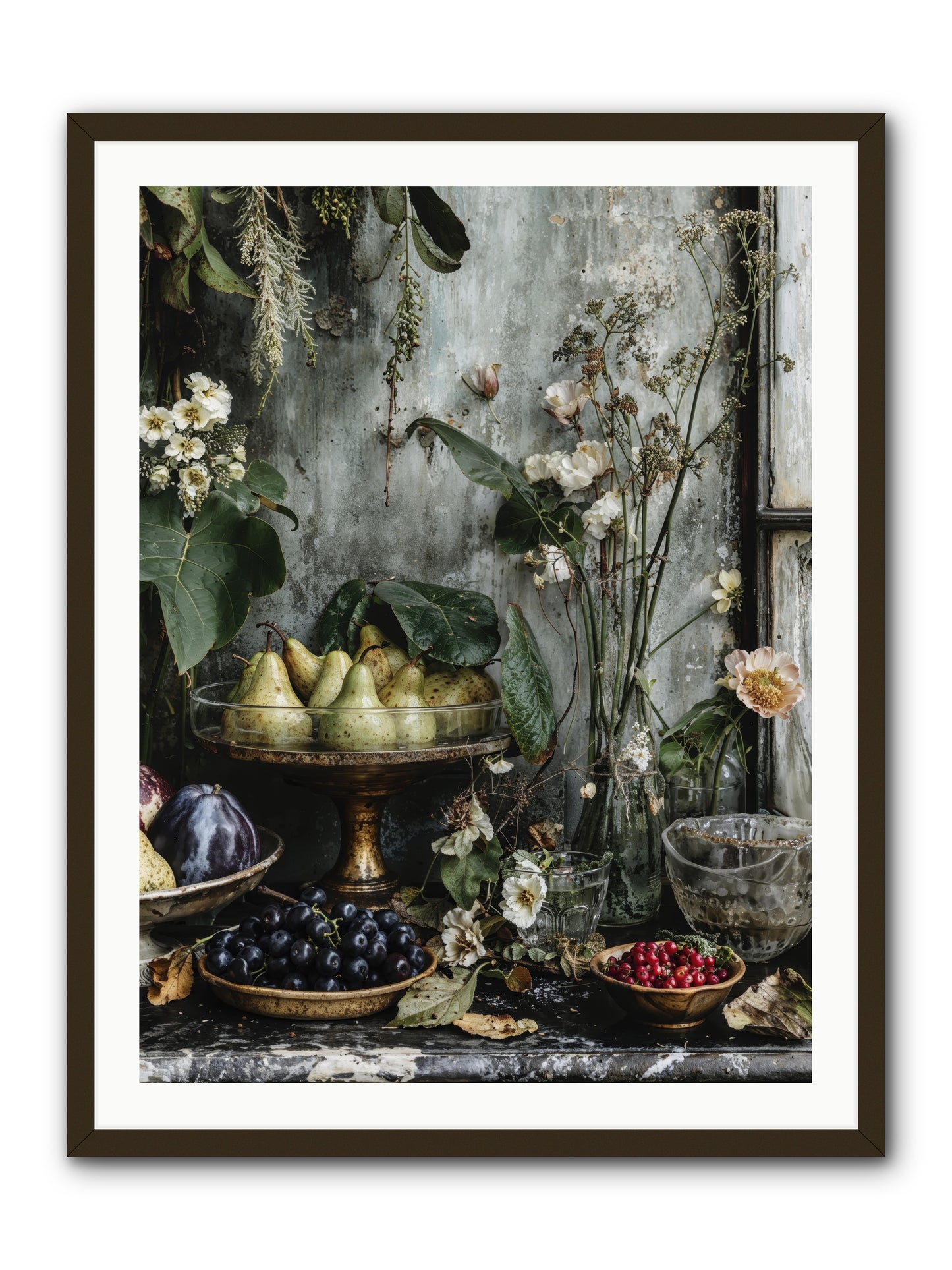 Paris dressed in blossoms -- Framed Print - Black 30x40