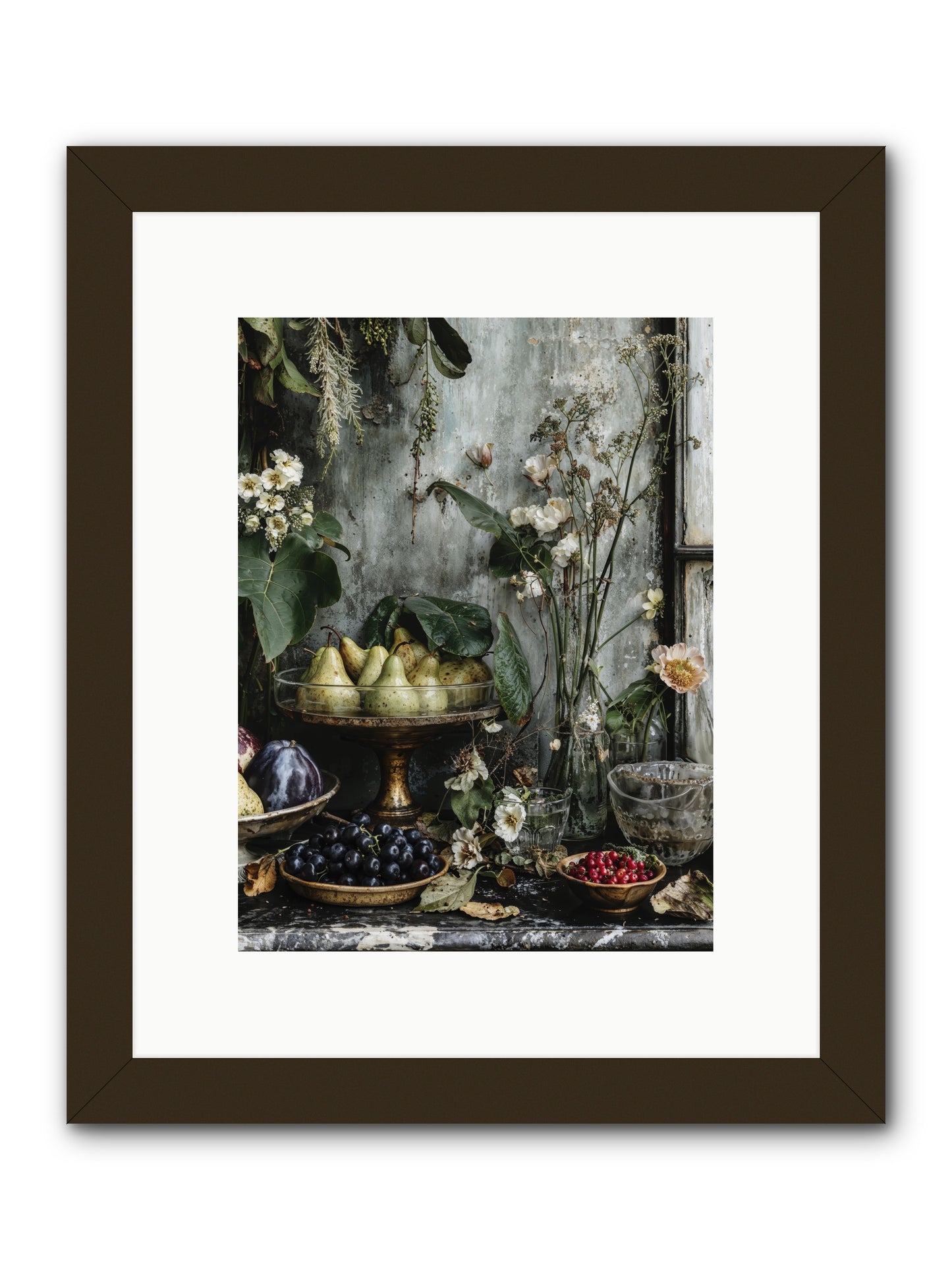 Paris dressed in blossoms -- Framed Print - Black 9x12
