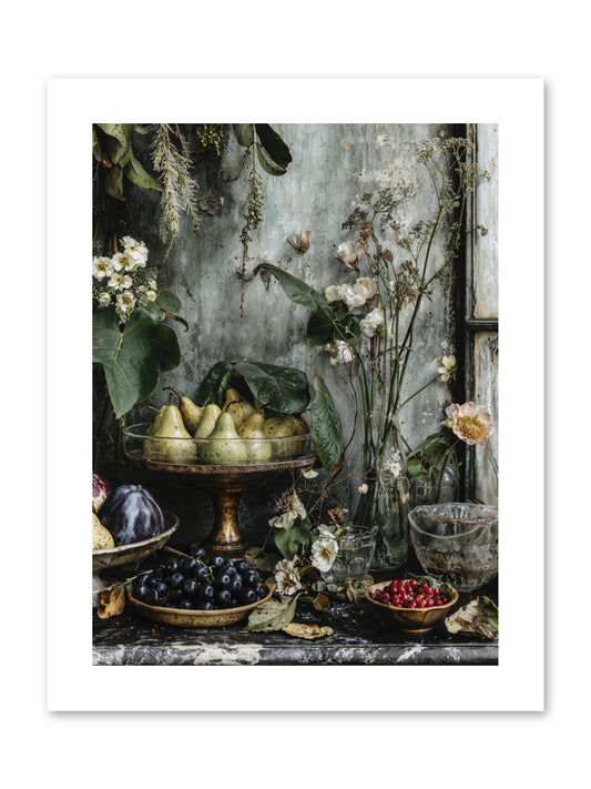 Paris dressed in blossoms -- Paper Print 9x12