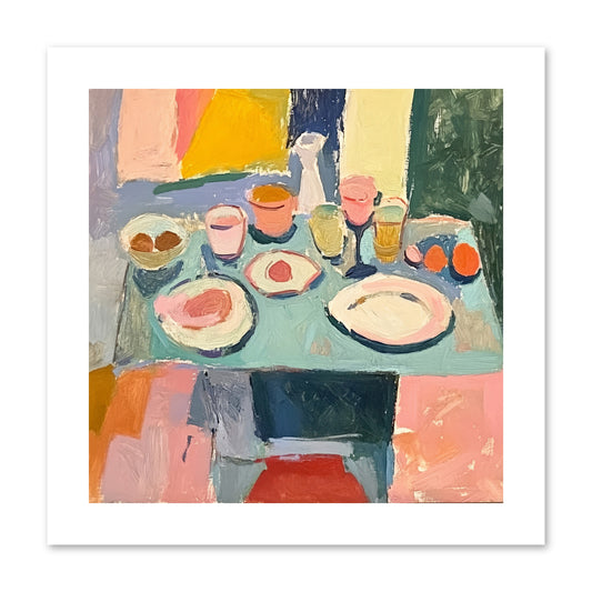 Parisian Breakfast -- Paper Print 10x10
