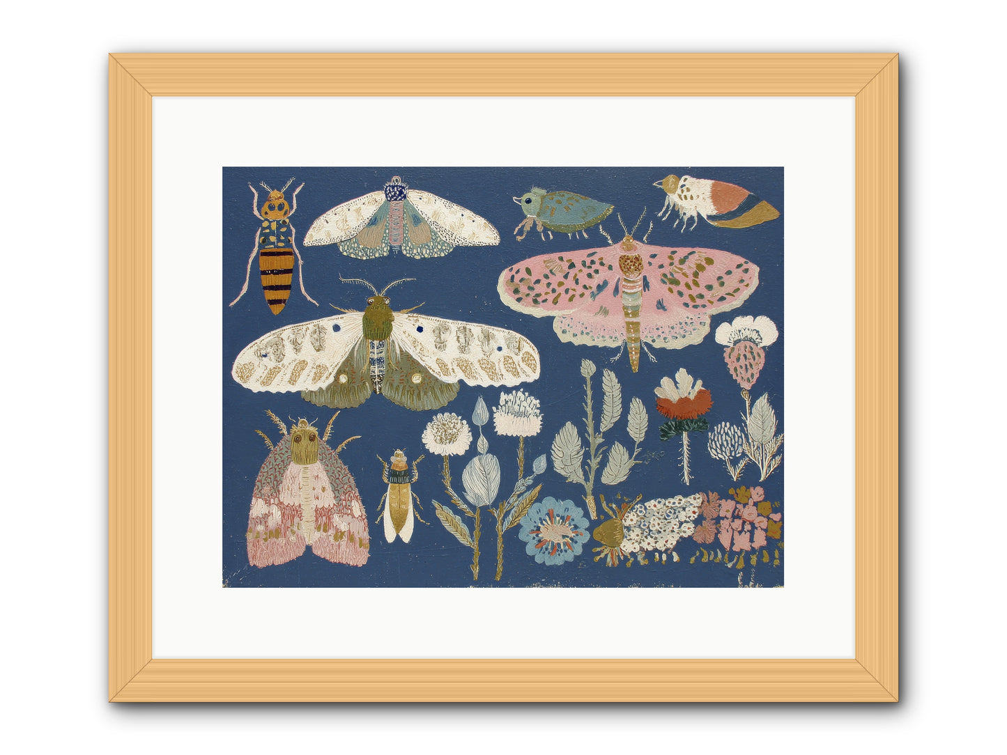 Parisian Paper Crowns -- Framed Print - Natural 16x12