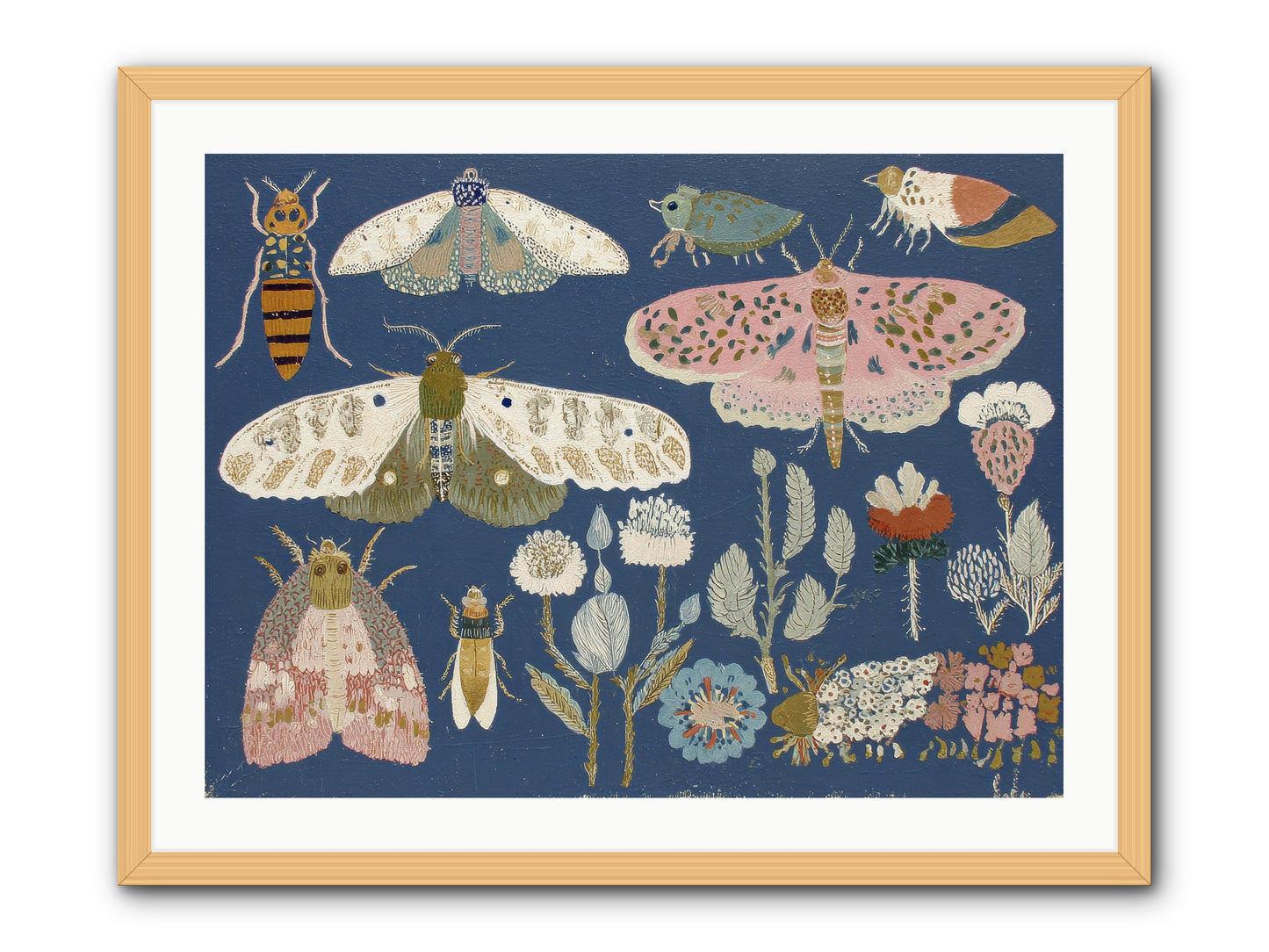Parisian Paper Crowns -- Framed Print - Natural 32x24