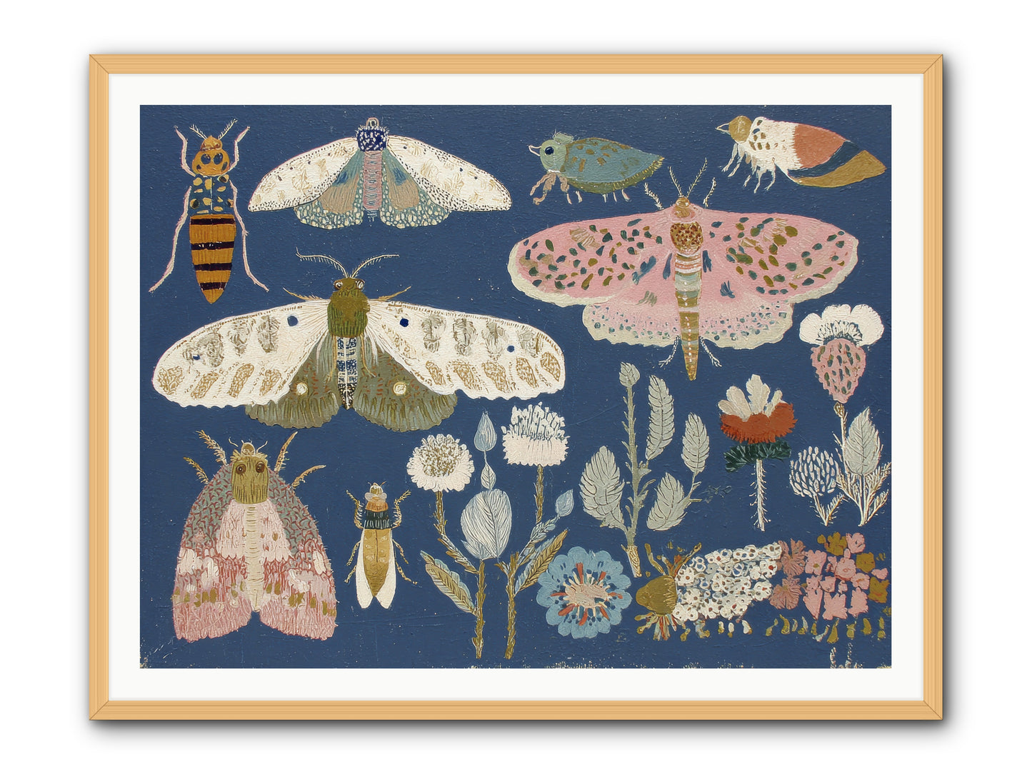 Parisian Paper Crowns -- Framed Print - Natural 48x36