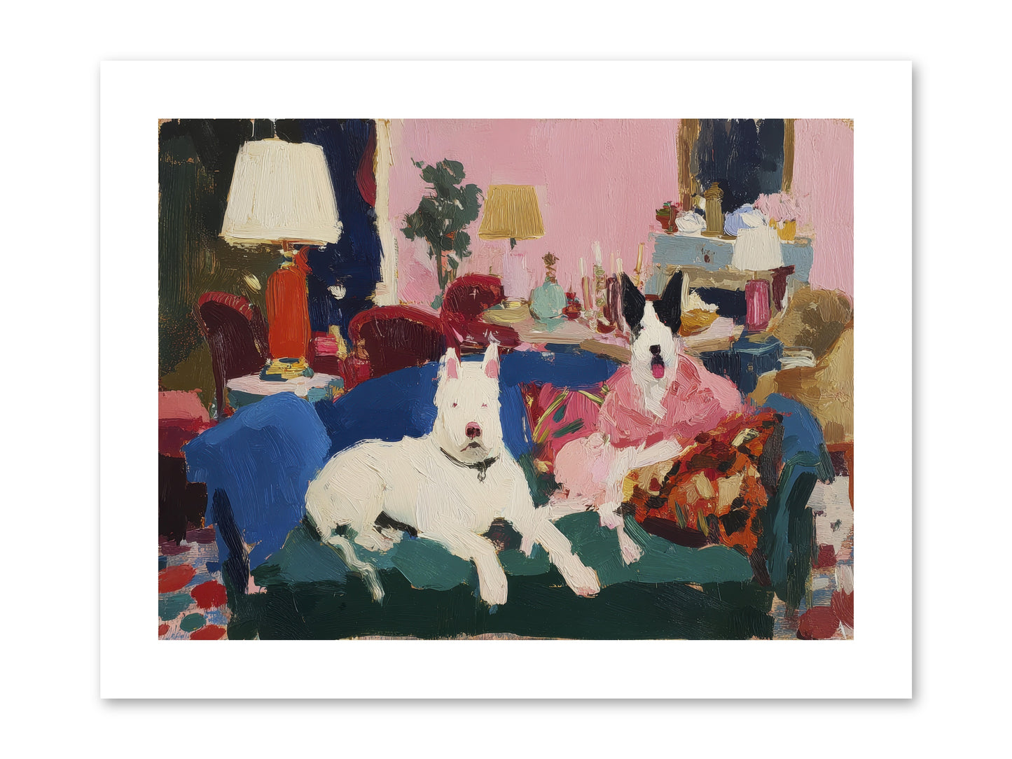 Parlor Companions -- Loose Canvas Print 12x9