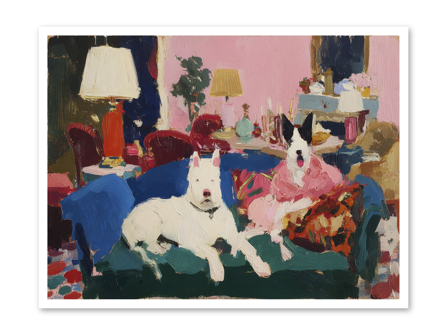 Parlor Companions -- Loose Canvas Print 40x30