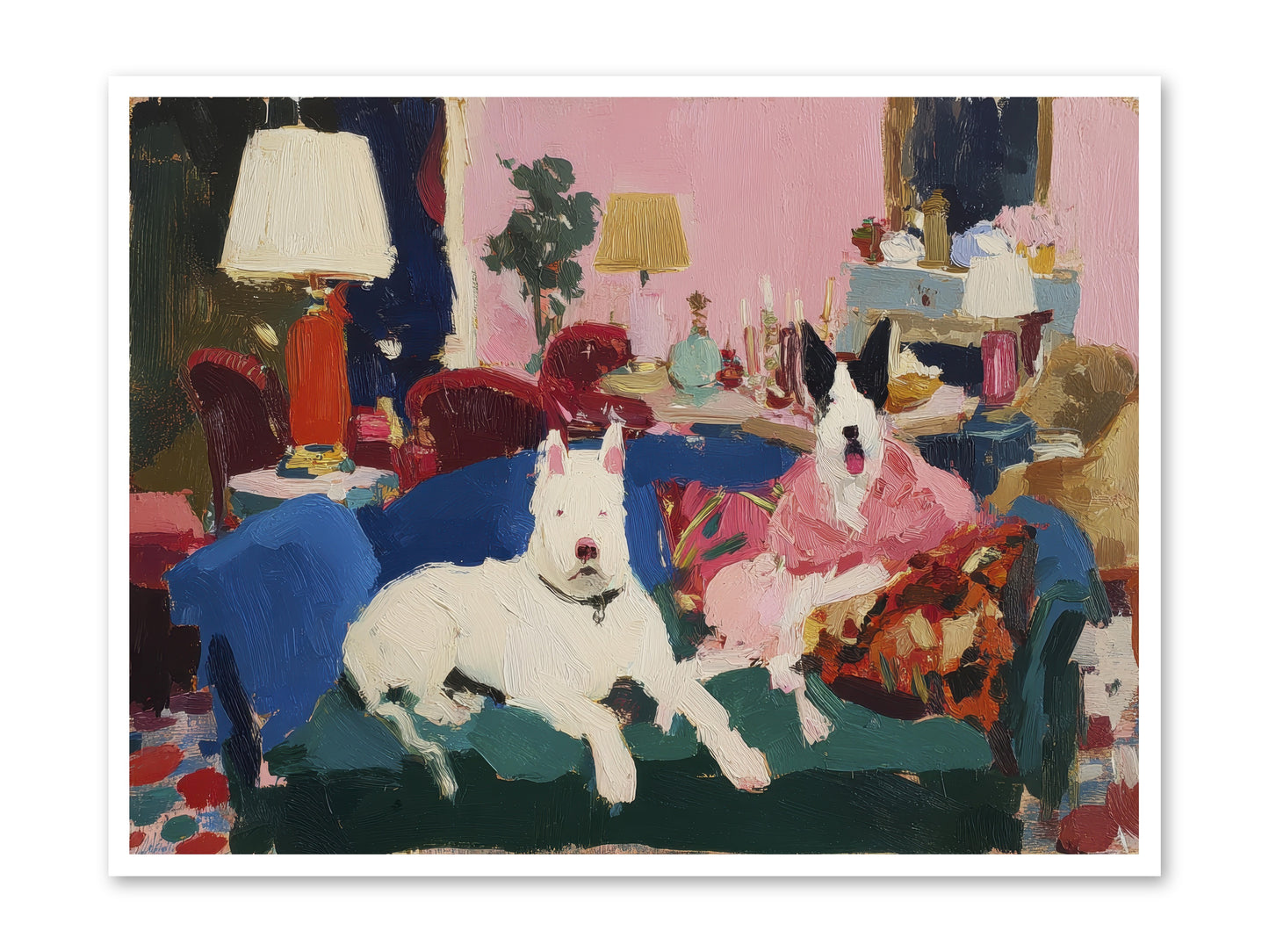 Parlor Companions -- Loose Canvas Print 48x36