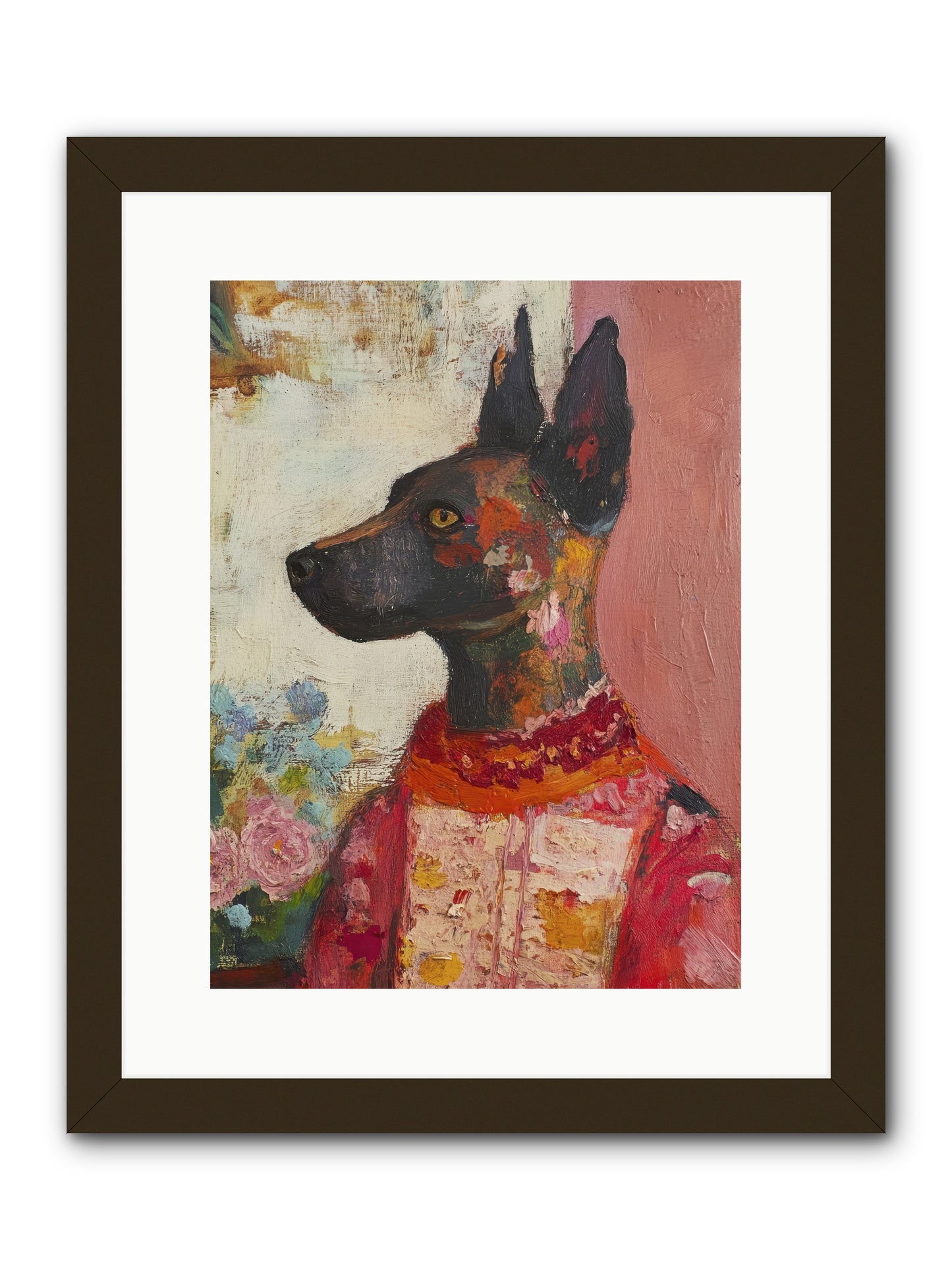 Parlor Muse -- Framed Print - Black 12x16