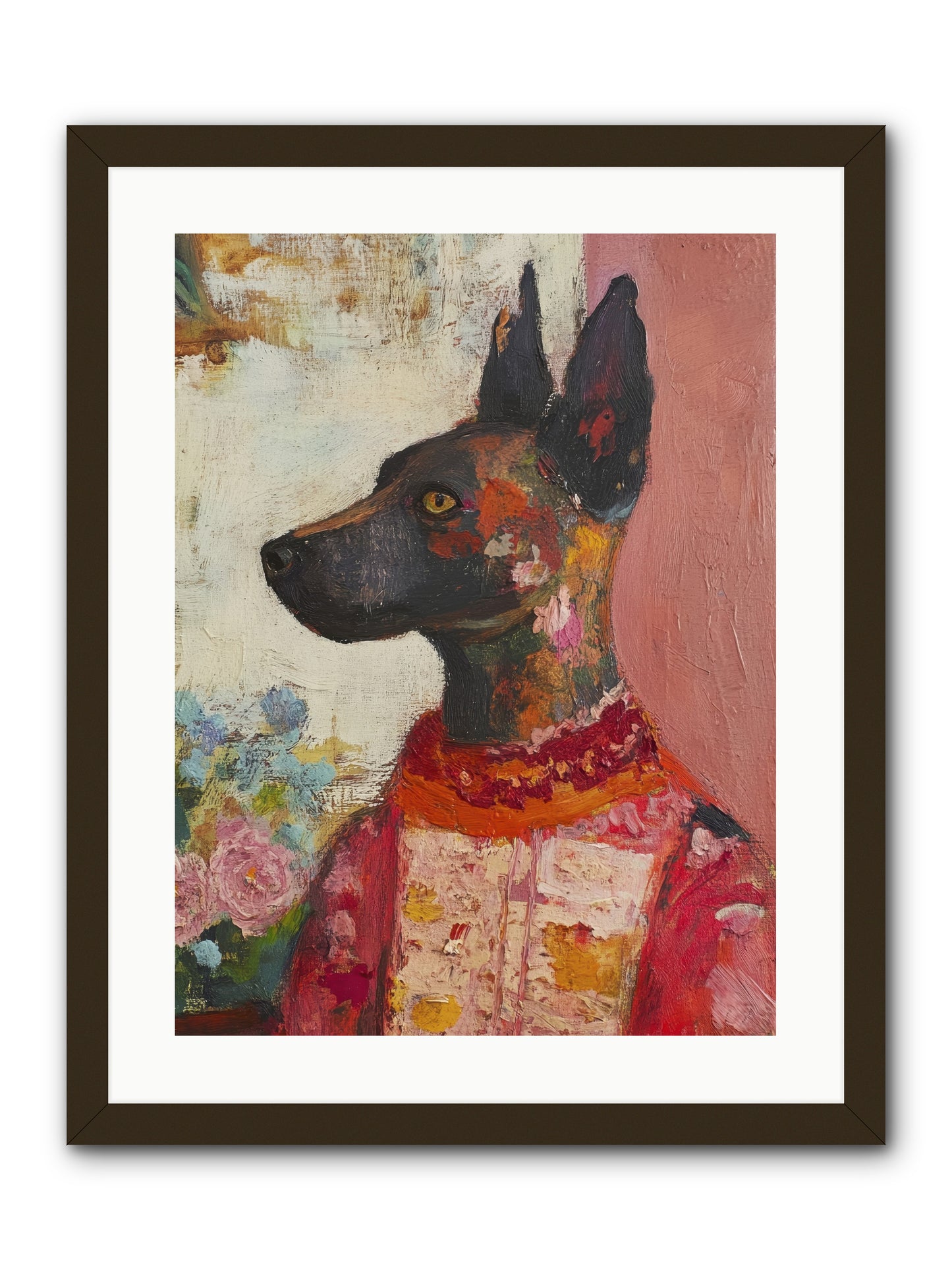 Parlor Muse -- Framed Print - Black 18x24