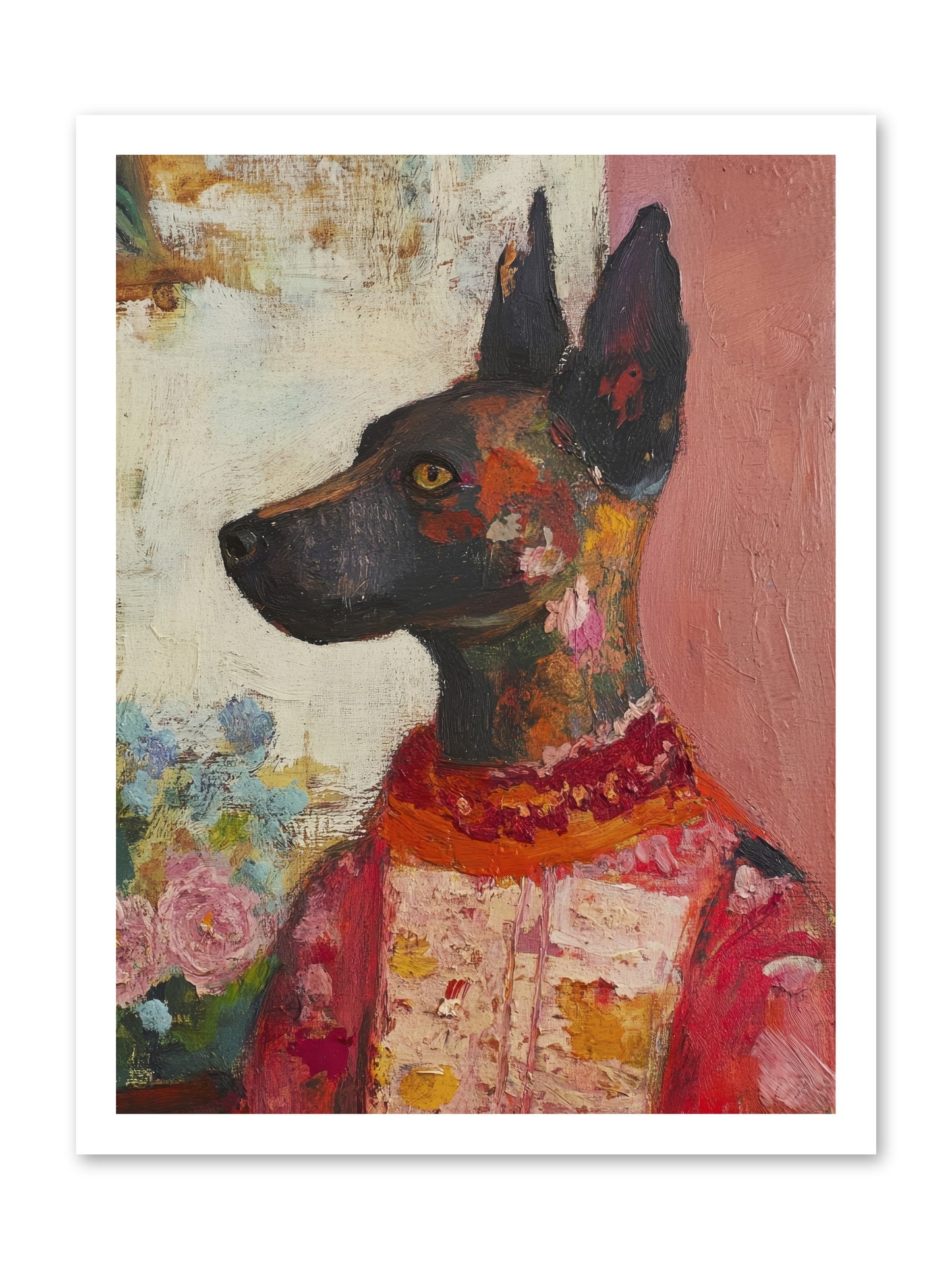 Parlor Muse -- Loose Canvas Print 18x24