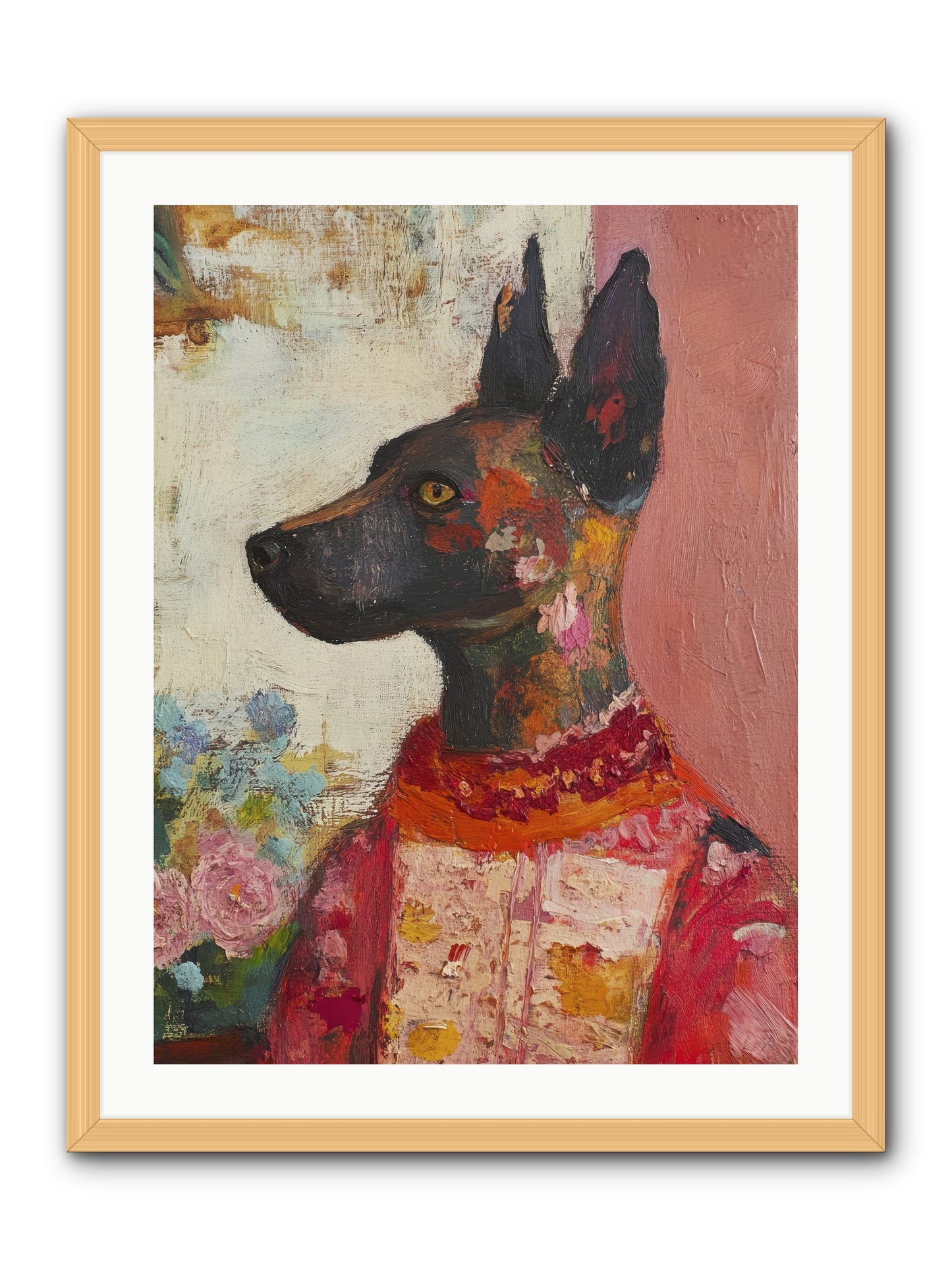 Parlor Muse -- Framed Print - Natural 24x32