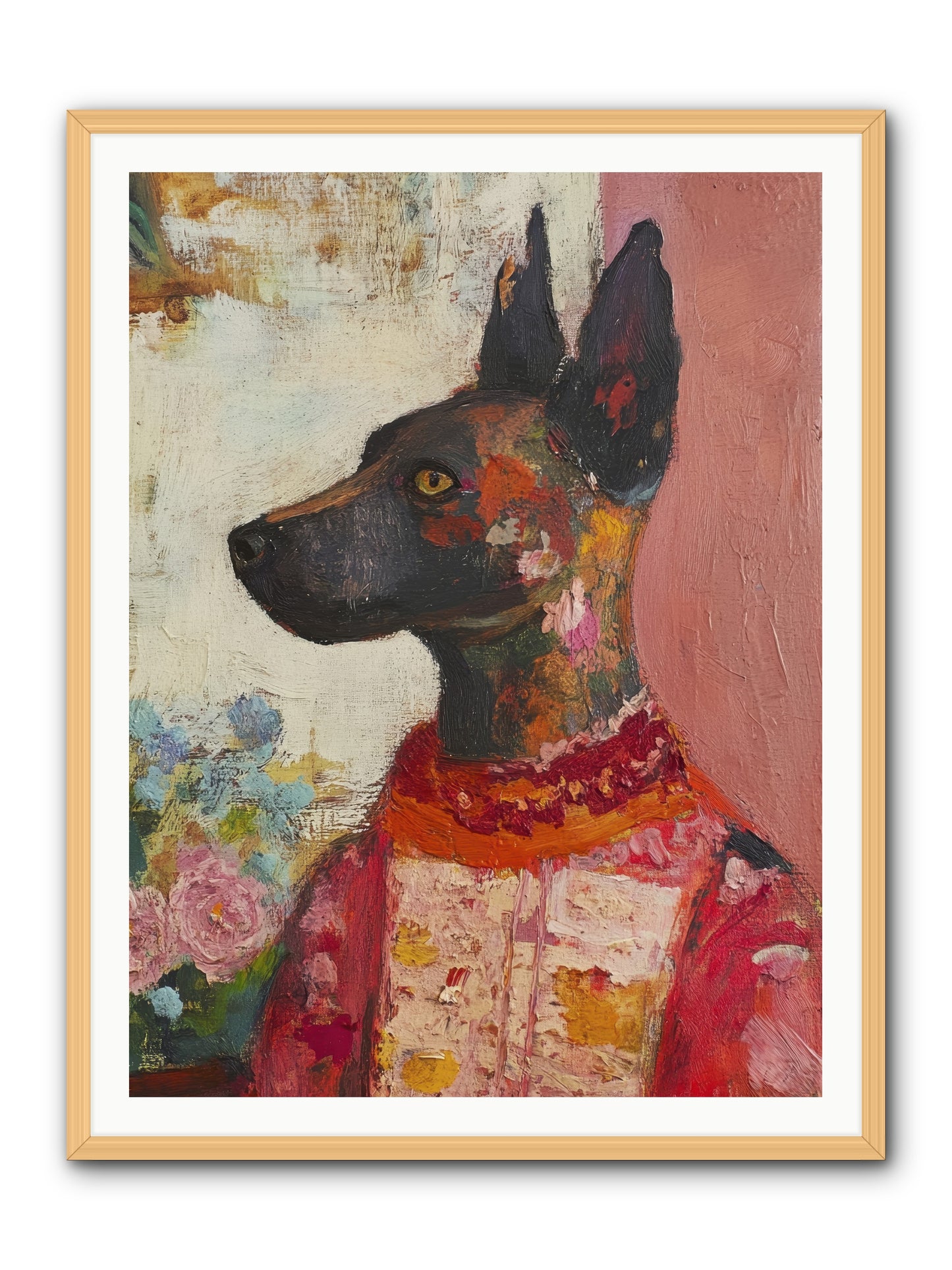 Parlor Muse -- Framed Print - Natural 36x48