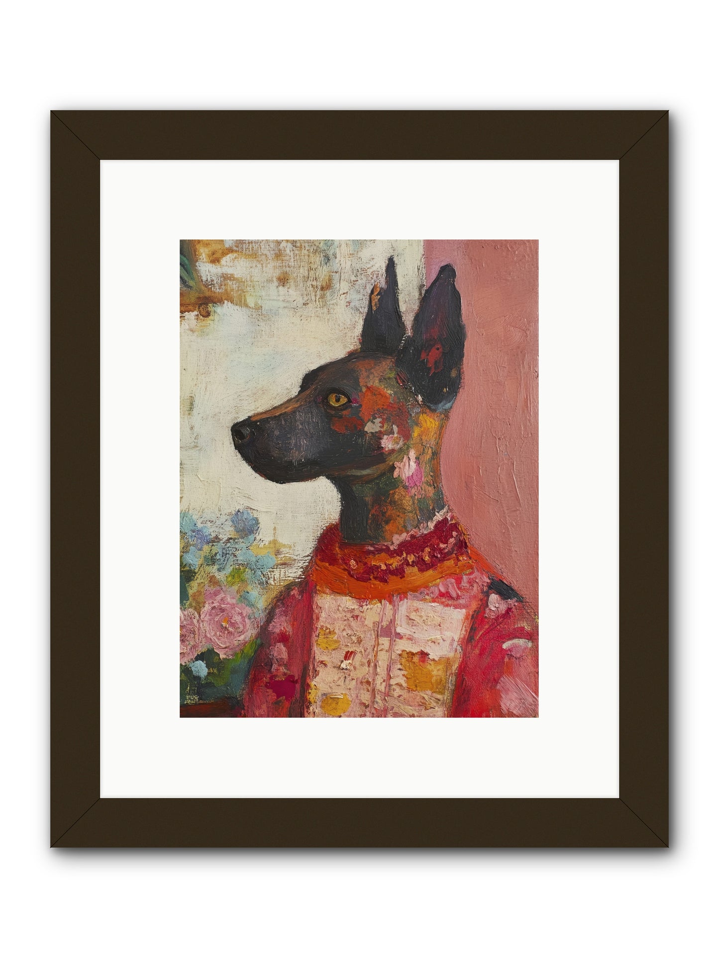 Parlor Muse -- Framed Print - Black 9x12