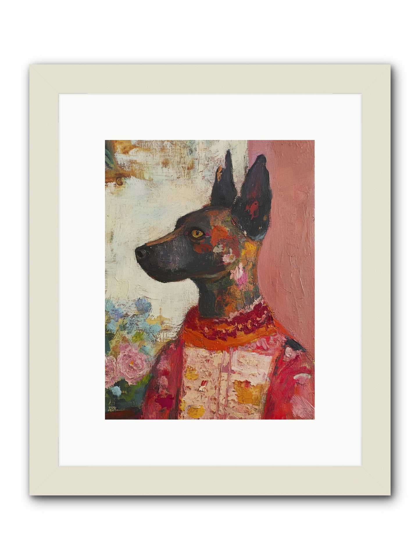 Parlor Muse -- Framed Print - White 9x12