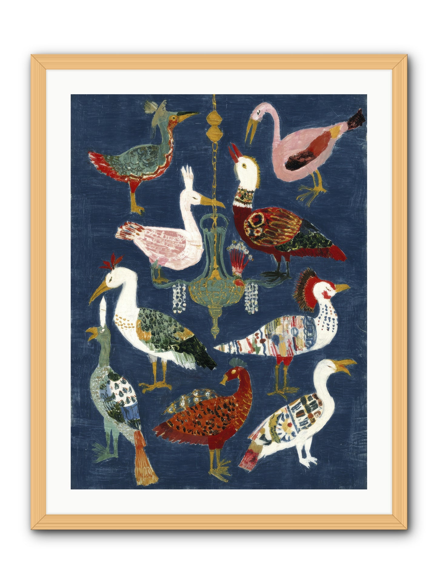 Parlor chandelier -- Framed Print - Natural 24x32