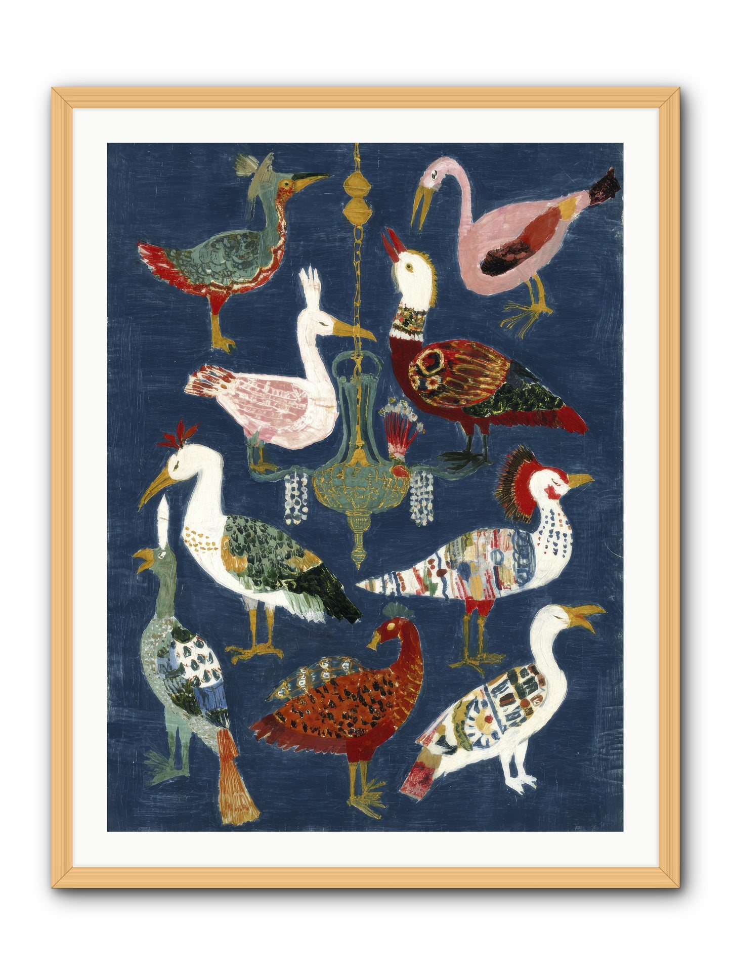 Parlor chandelier -- Framed Print - Natural 30x40