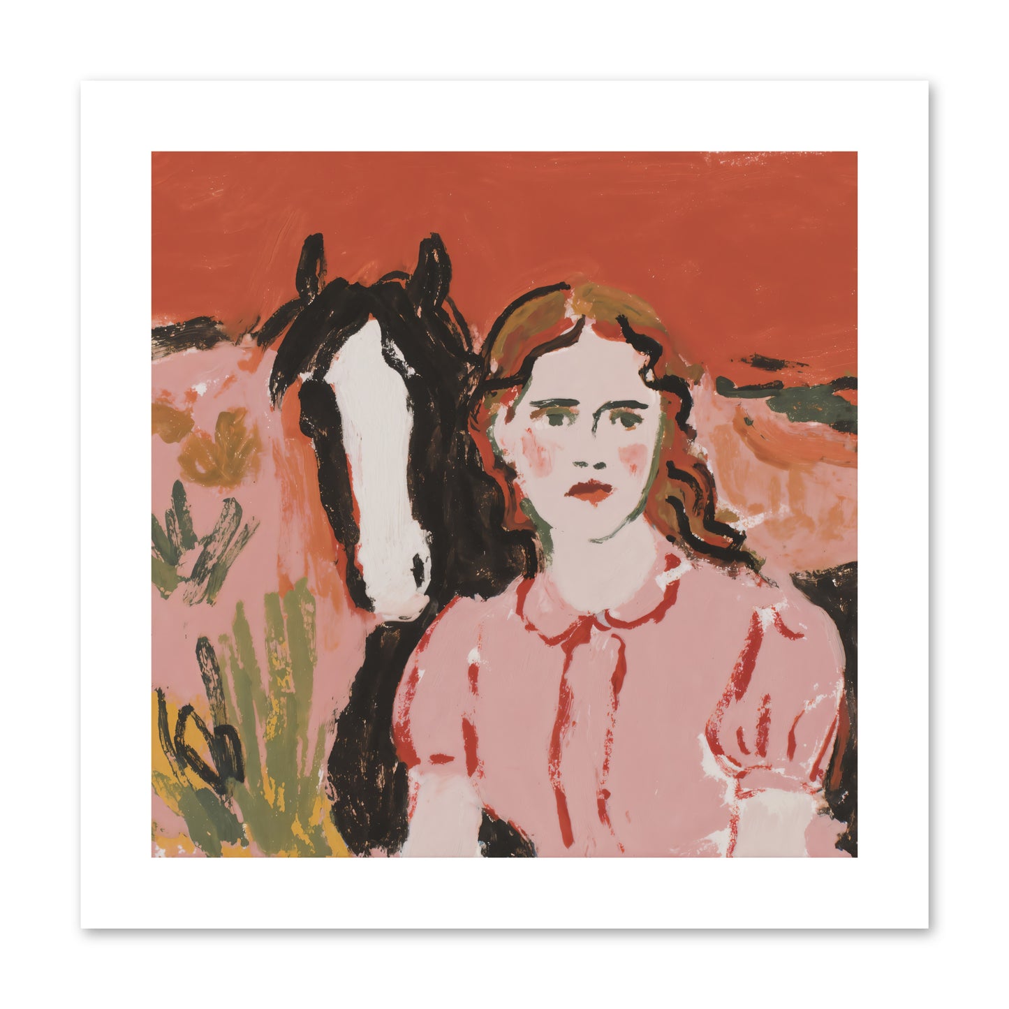 Particularly Fond -- Loose Canvas Print 10x10