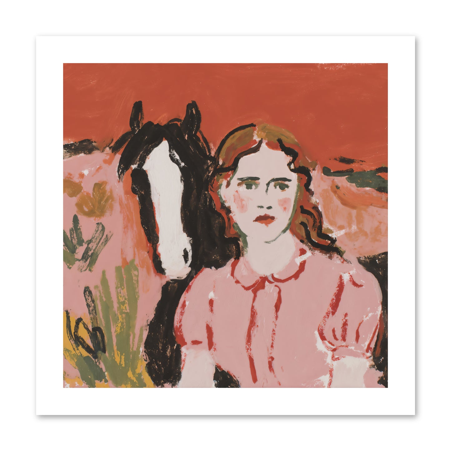Particularly Fond -- Loose Canvas Print 12x12