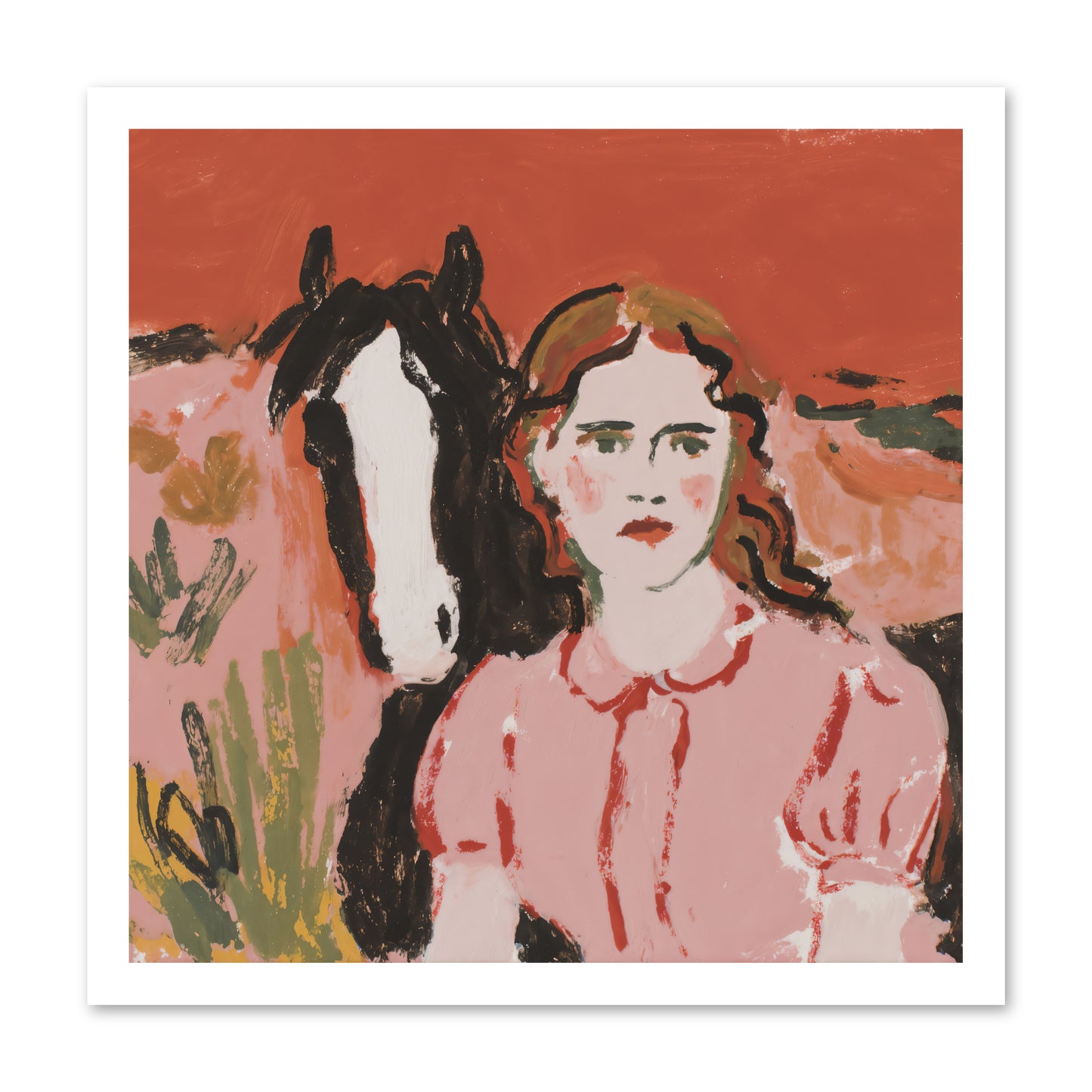 Particularly Fond -- Loose Canvas Print 20x20