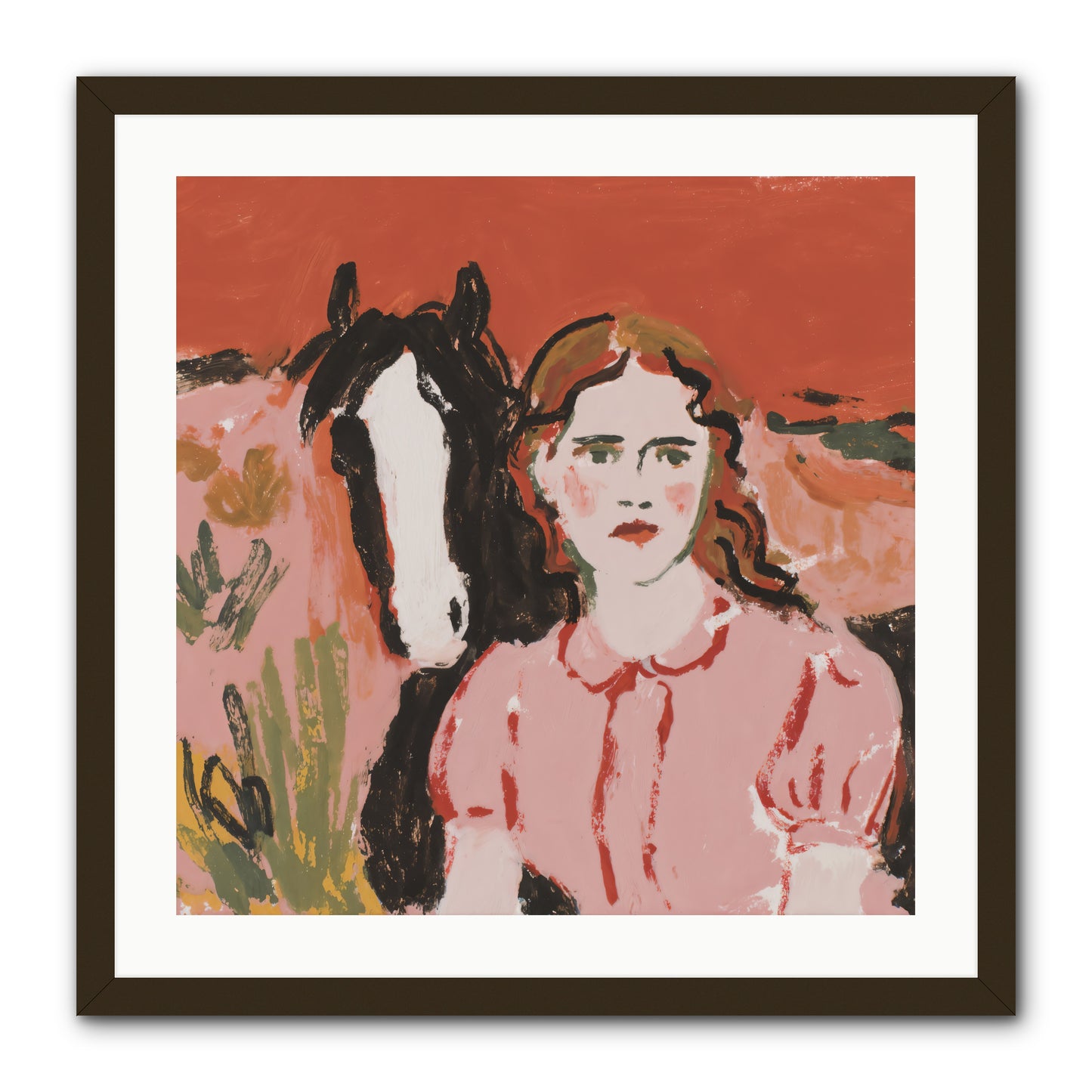 Particularly Fond -- Framed Print - Black 24x24