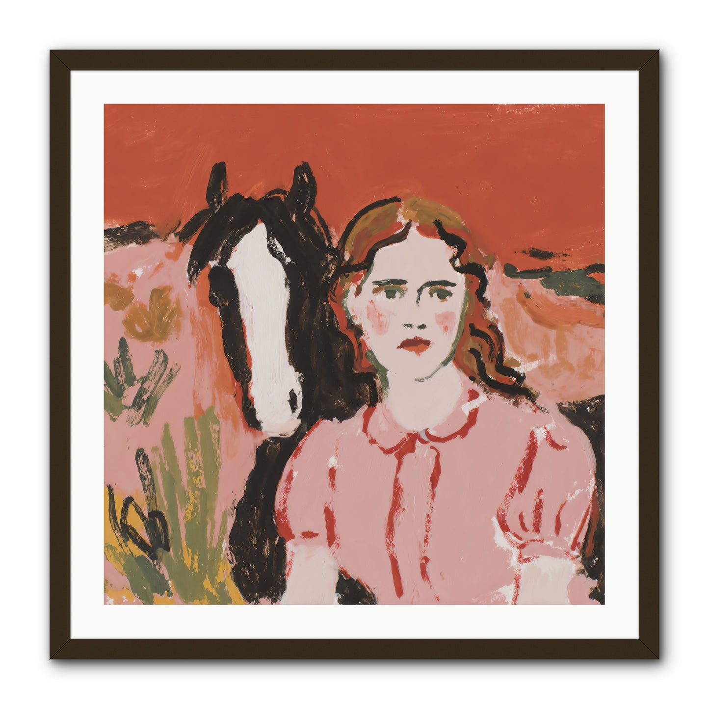 Particularly Fond -- Framed Print - Black 30x30