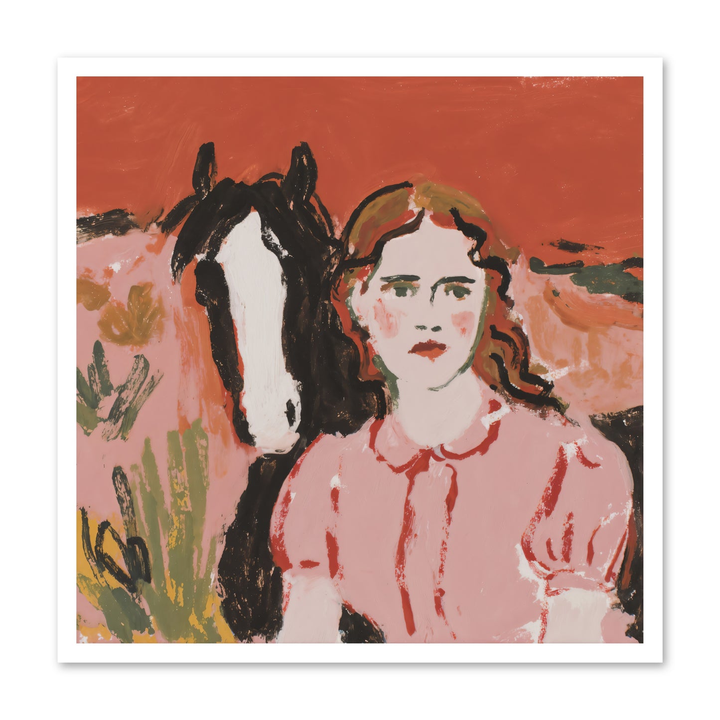 Particularly Fond -- Loose Canvas Print 30x30