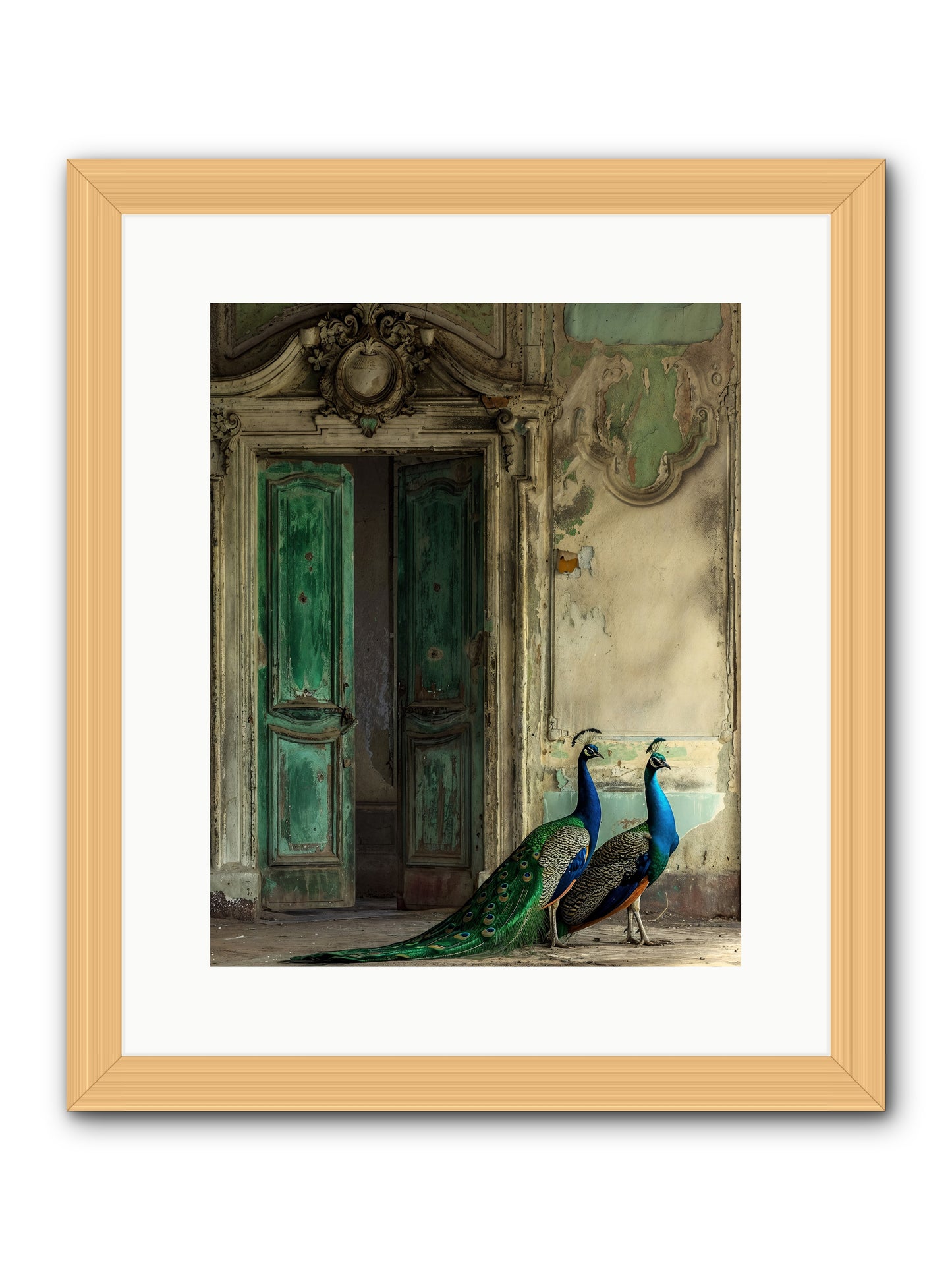 Passage To Avian Majesty -- Framed Print - Natural 12x15