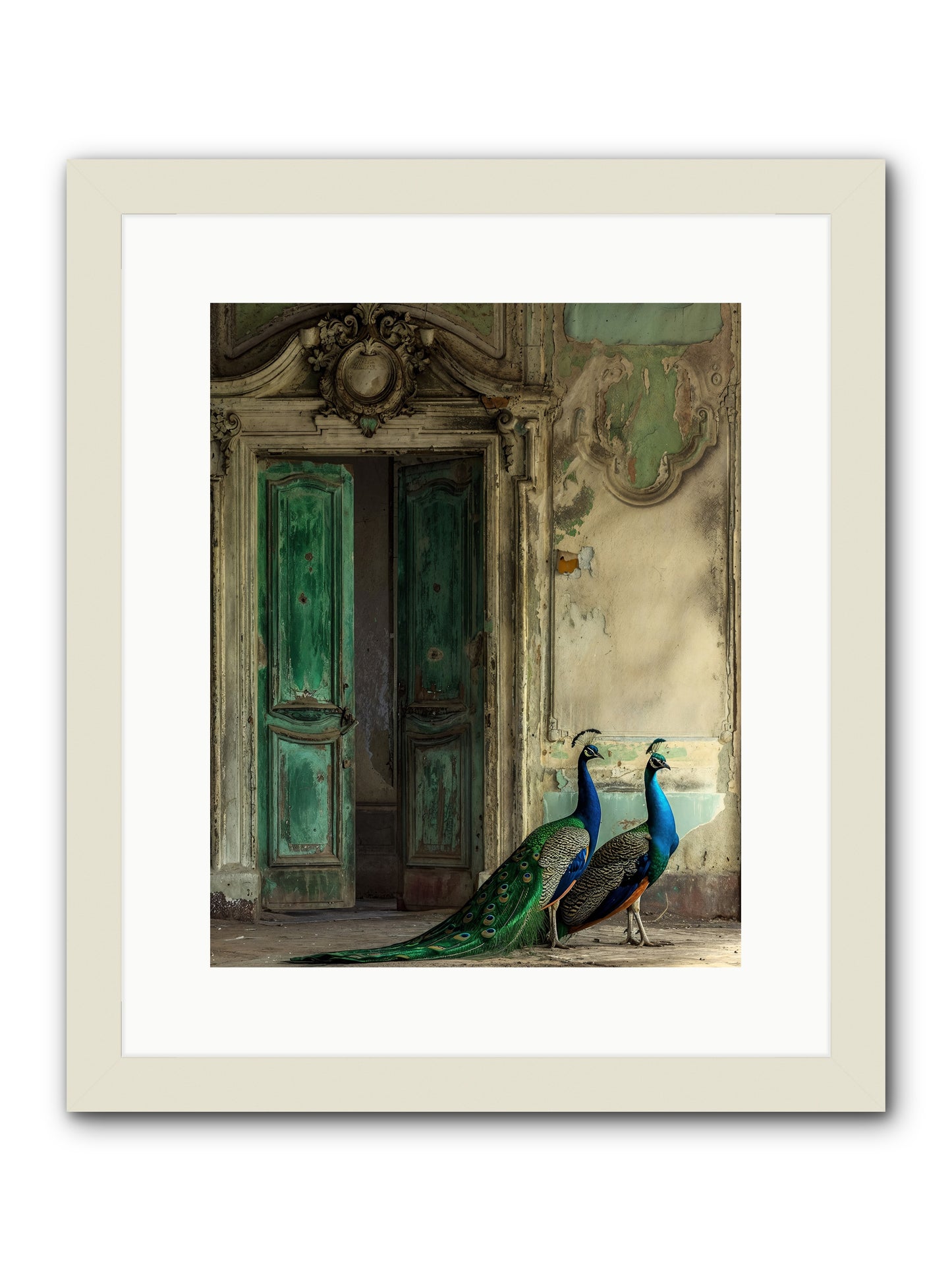 Passage To Avian Majesty -- Framed Print - White 12x15