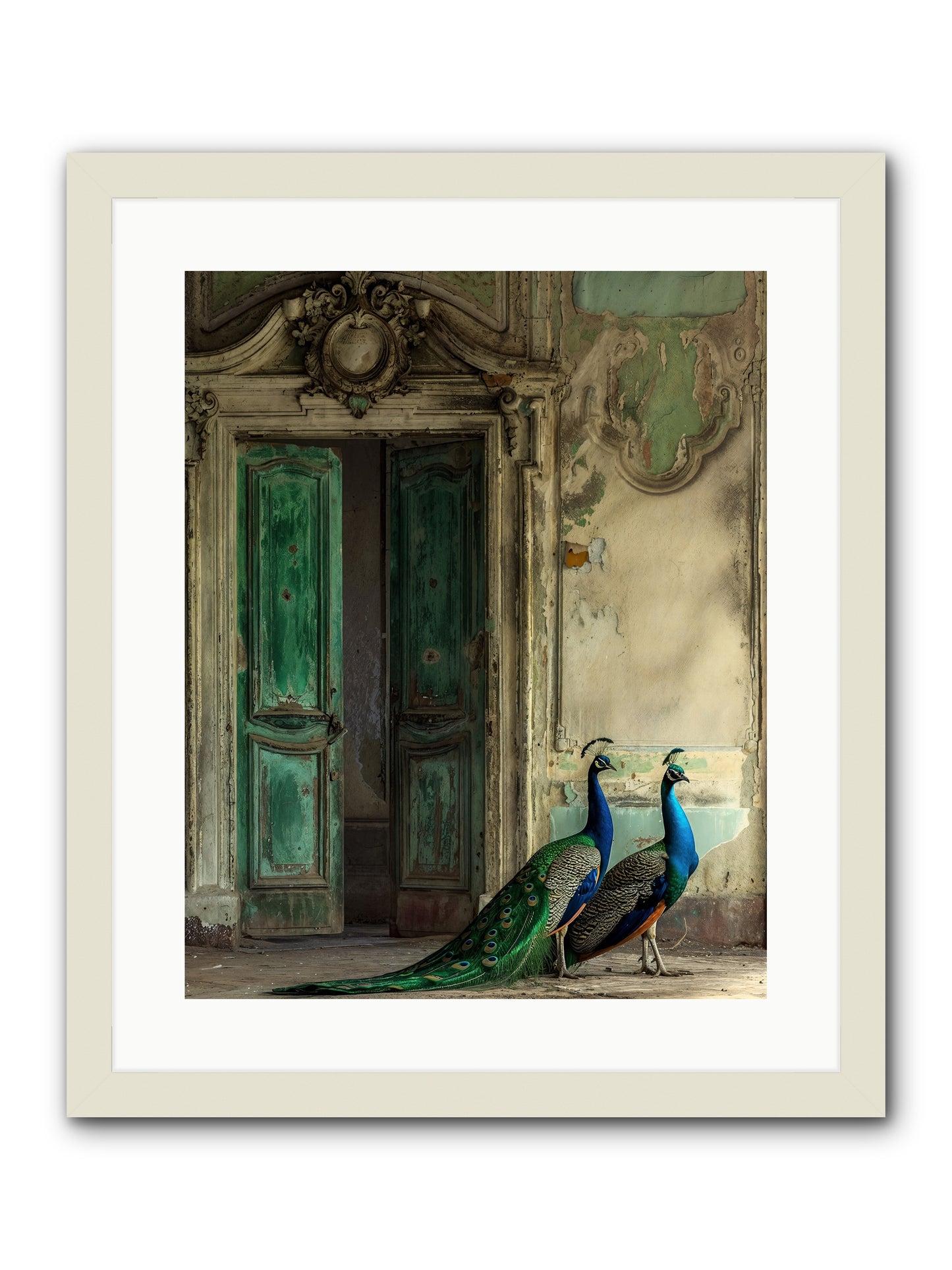 Passage To Avian Majesty -- Framed Print - White 16x20
