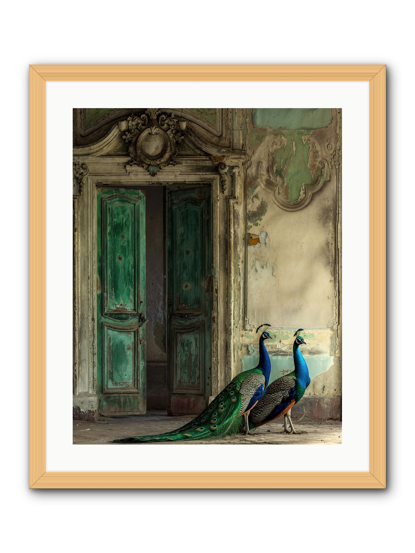 Passage To Avian Majesty -- Framed Print - Natural 20x25