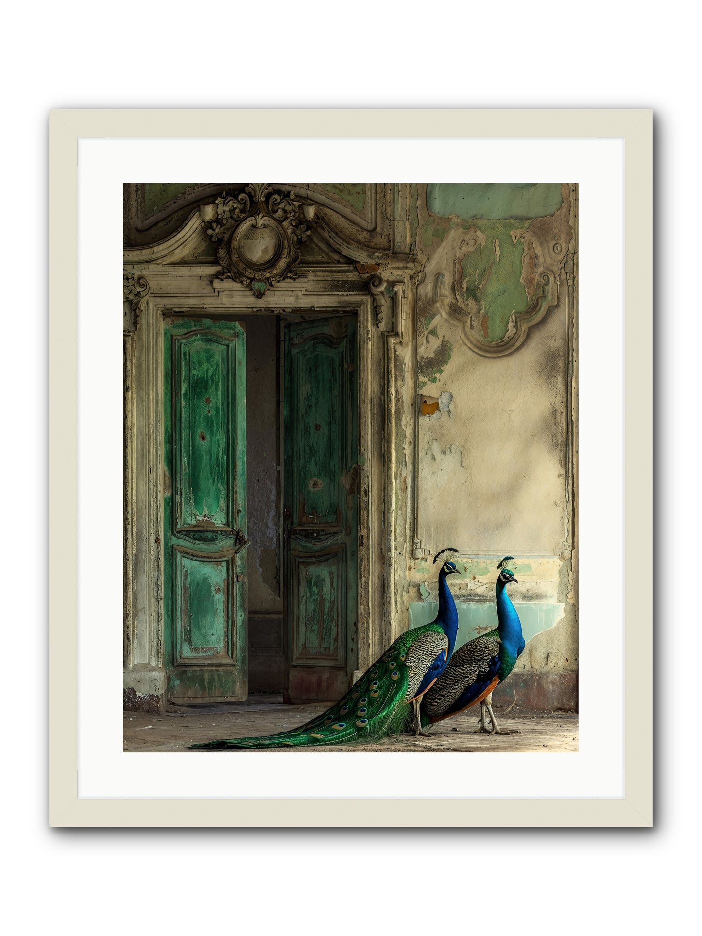 Passage To Avian Majesty -- Framed Print - White 20x25